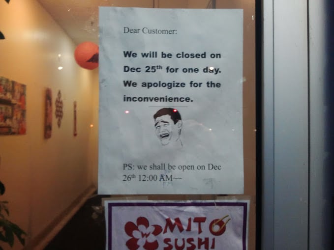 The 25 Funniest "Closed" Signs at Restaurants | Complex