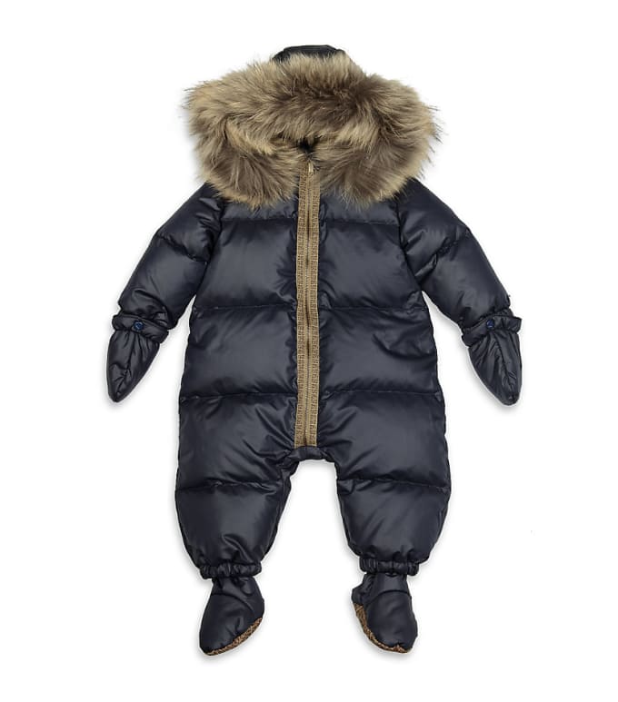 Fendi Fur-Trimmed Snowsuit: $485 - The 10 Items on Kim and Kanye's Baby ...