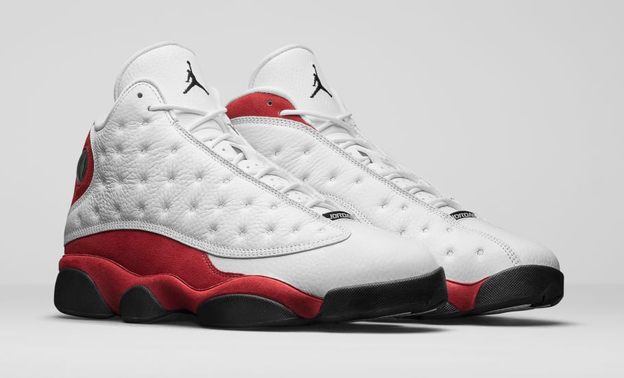 13s white red