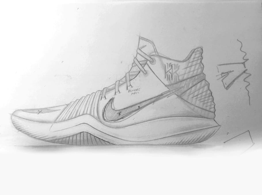 kyrie shoes drawing