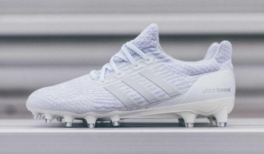 Triple White Adidas Ultra Boost Cleat 