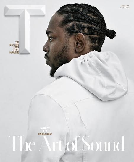 Kendrick Lamar on the cover of T Magazine.