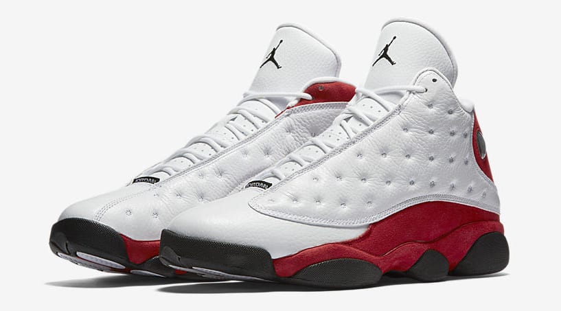red and white 13s jordans