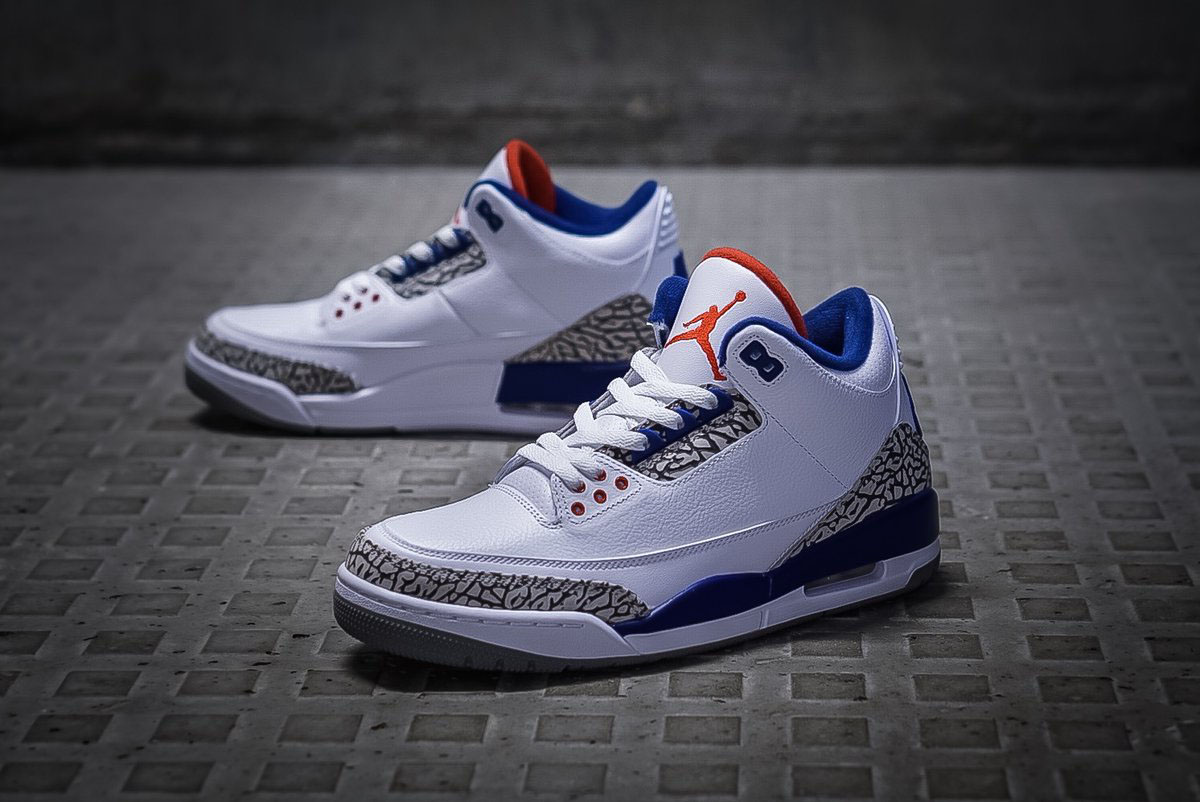 all blue 3s