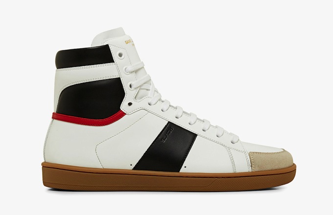 Saint Laurent Releases White Leather Gum Sole Sneakers for Fall/Winter ...