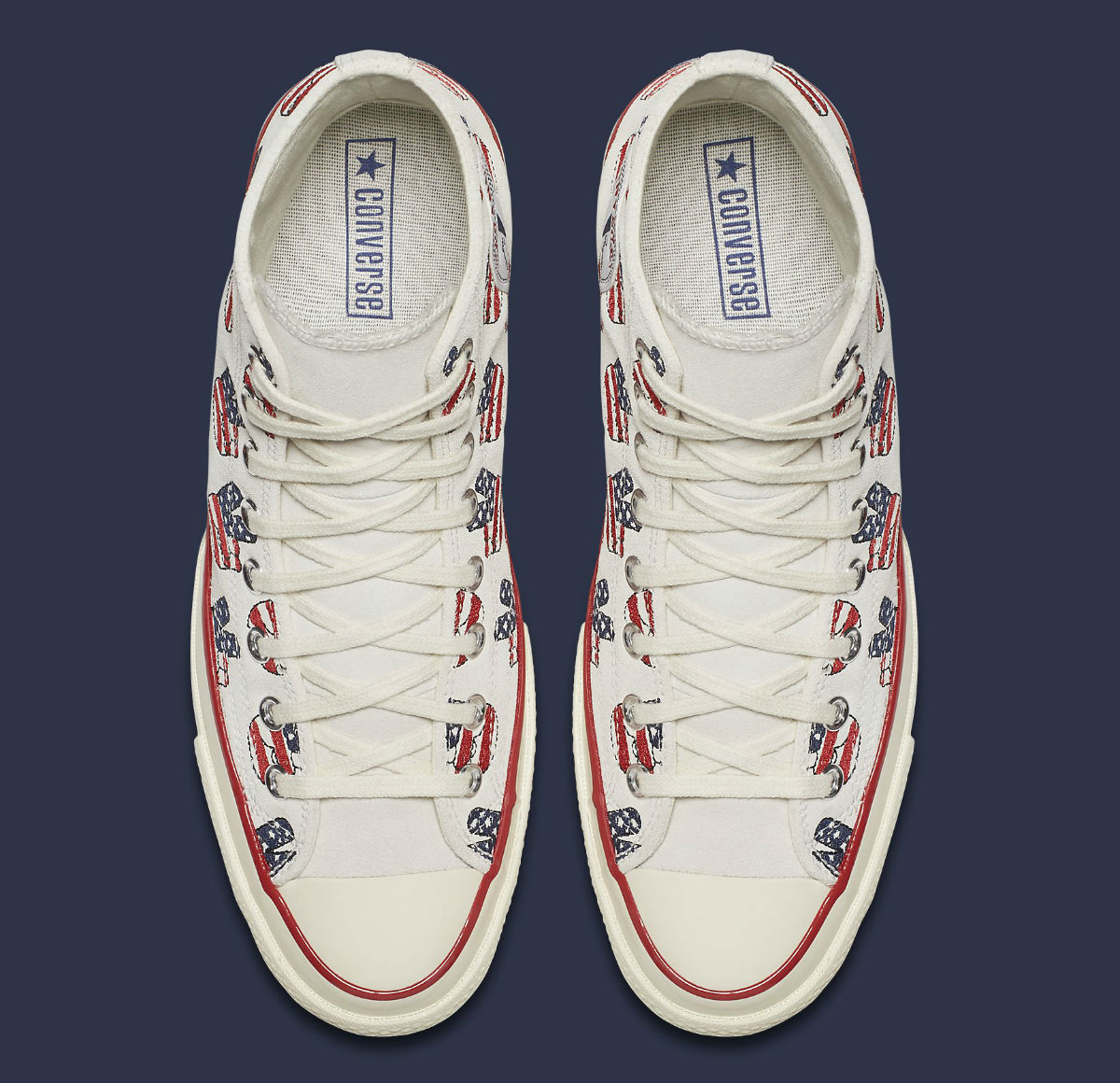 american flag peace sign converse