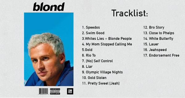 Музыка дед блонд. Blonde Frank Ocean Tracklist. Дед блонд обложки. Дед блонд имя. Дед блонд записывает песню фото.