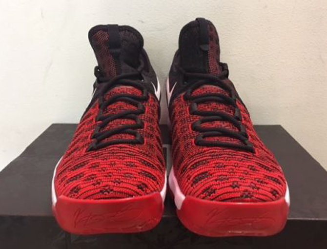 Nike KD 9 Red Black White 843392-610 Front