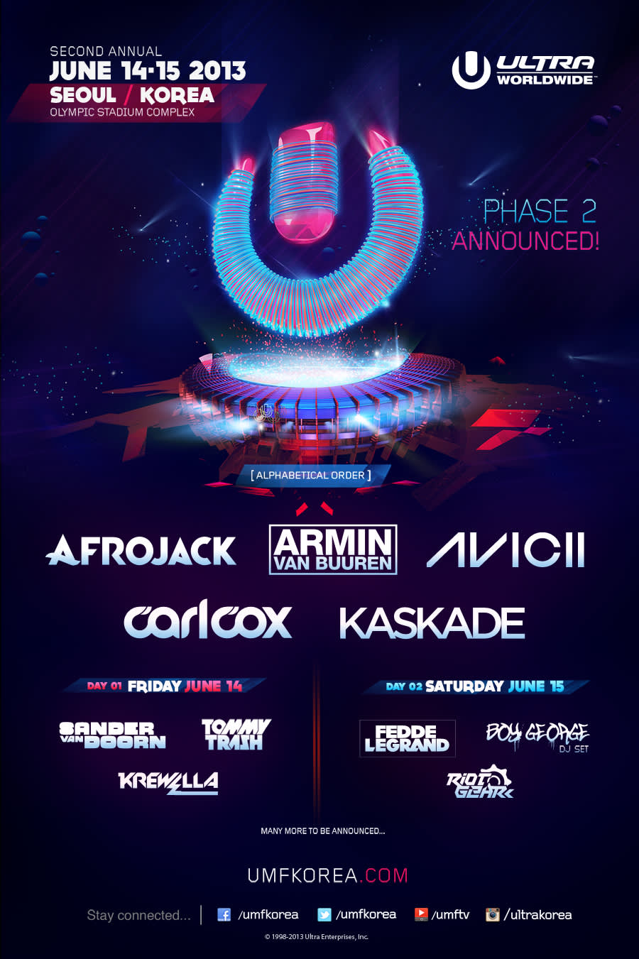 Ultra Korea 2013 Announces Phase One Lineup | Complex