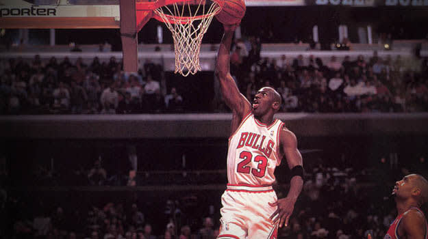The Sneakers Worn for the 10 Most Memorable Chicago Bulls Moments of ...