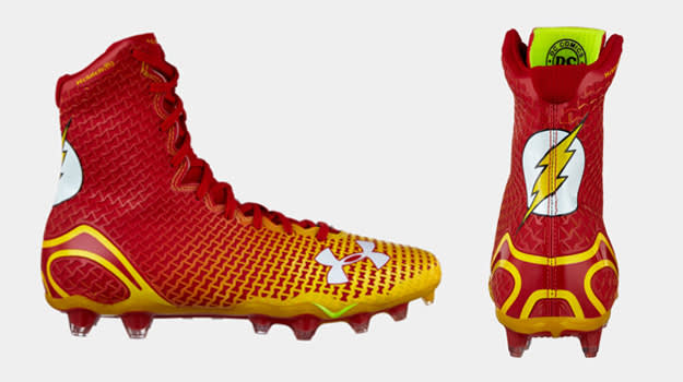 Under armour best sale football cleats superhero