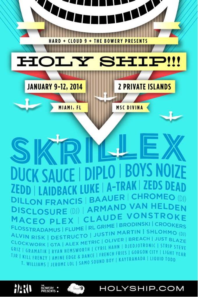 HOLY SHIP!!! Announces Full Lineup Complex