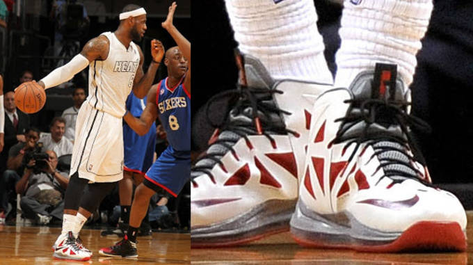 LeBron X White Grey