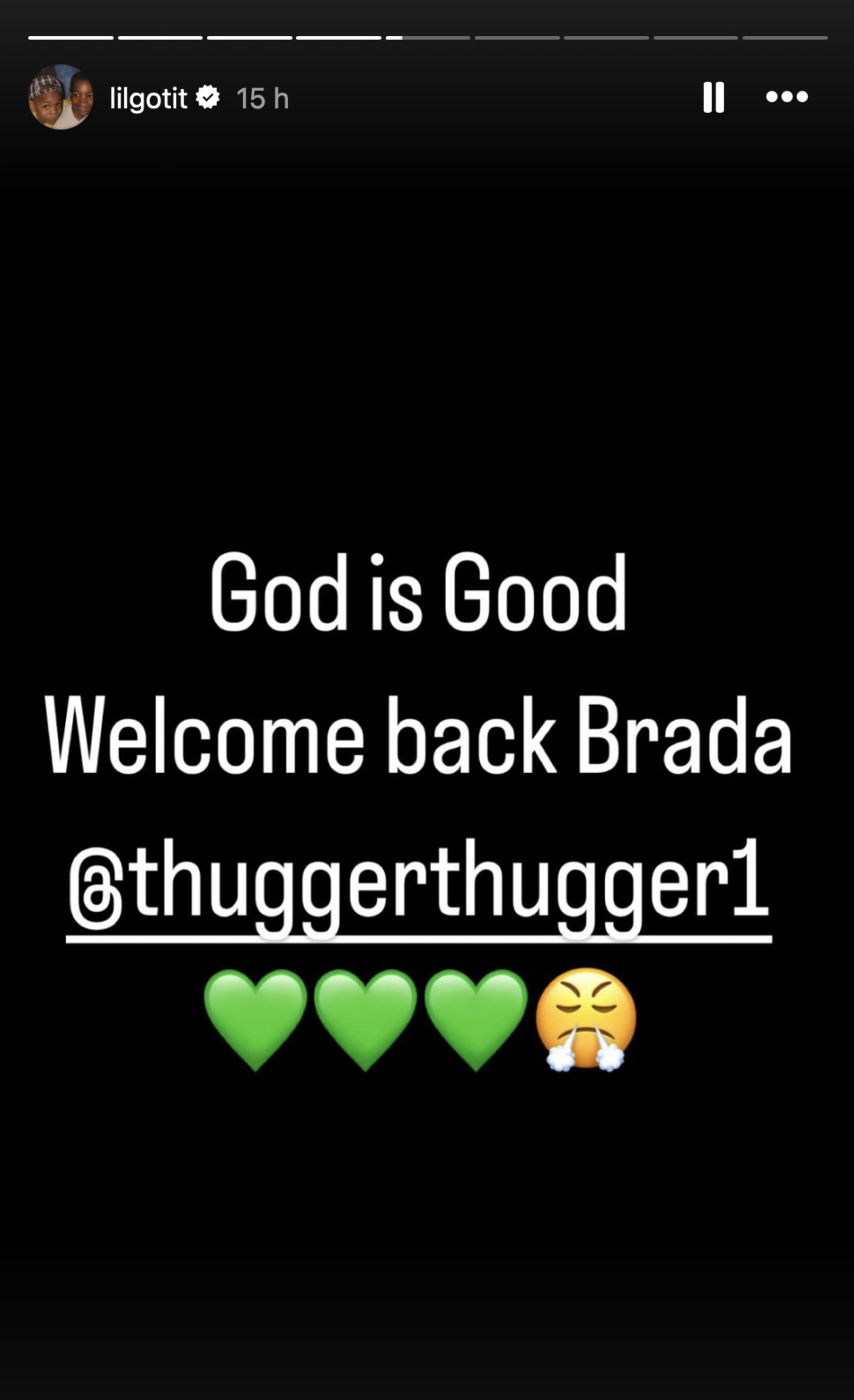 Lil Gotit celebrates Young Thug's release on Instagram