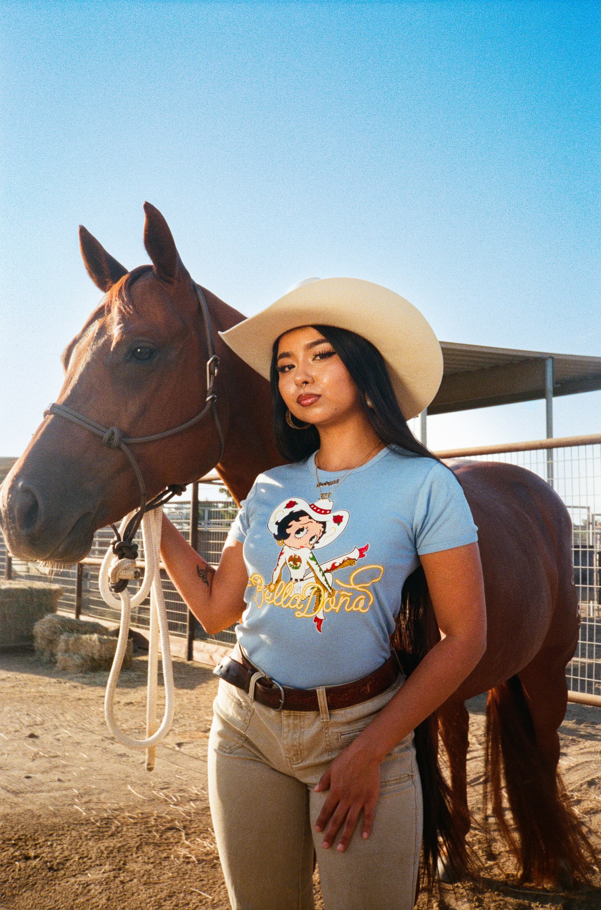 Bella Doña x Betty Boop Lasso Baby Tee