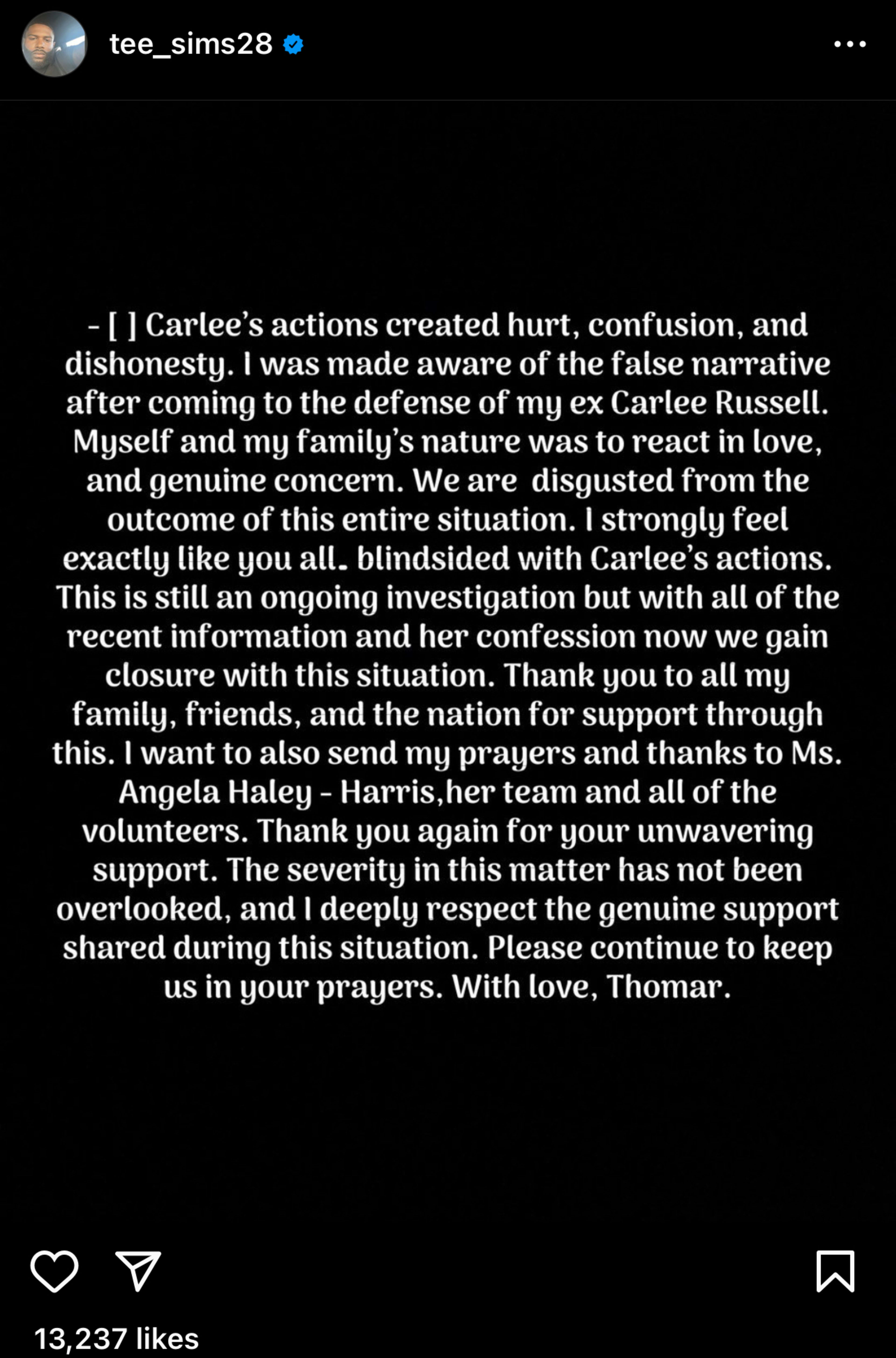 Carlee Russell's Lawyer Confirms Kidnapping Was Hoax, ExBoyfriend Says