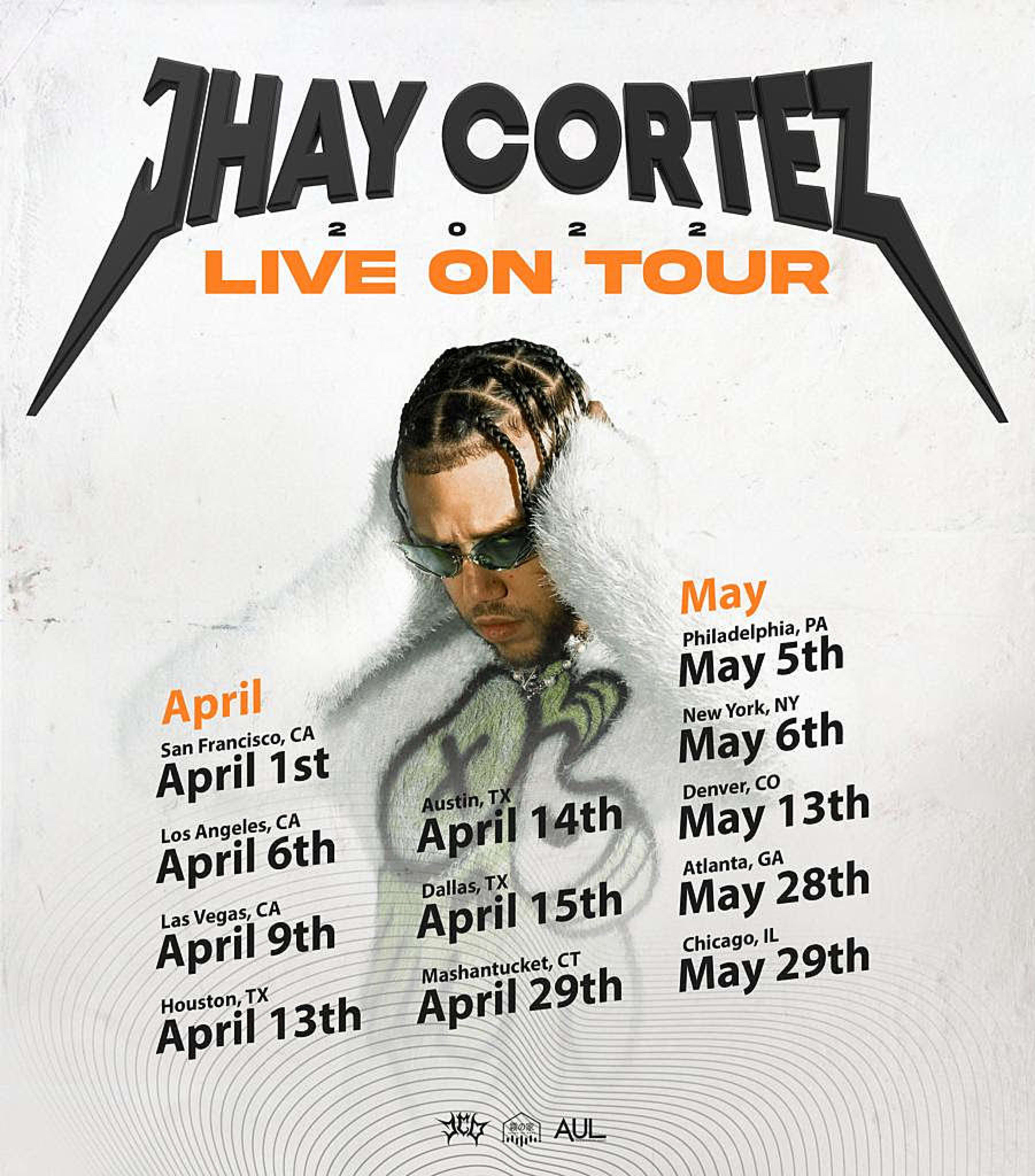 A flyer for Jhay Cortez's tour is pictured