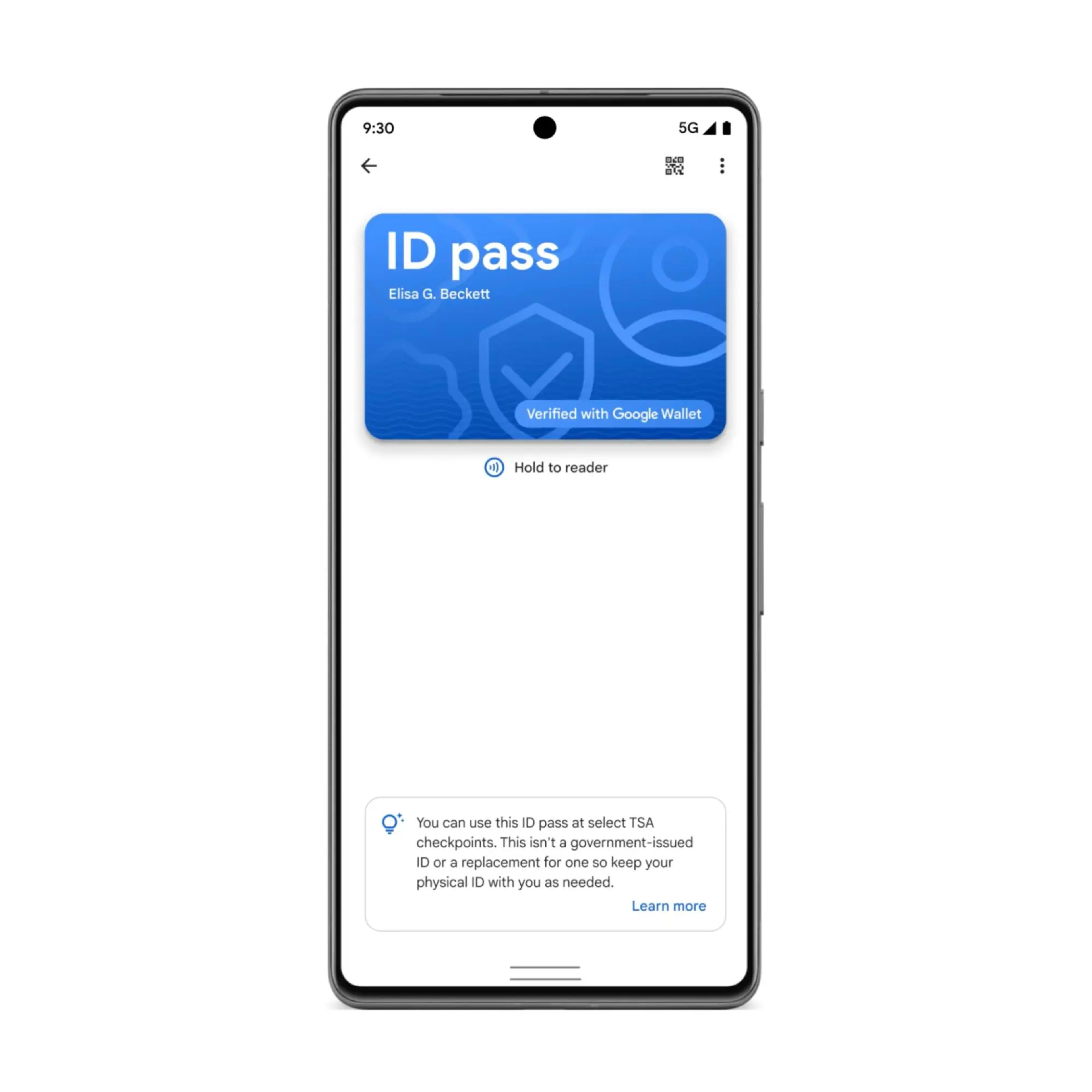 ID pass display