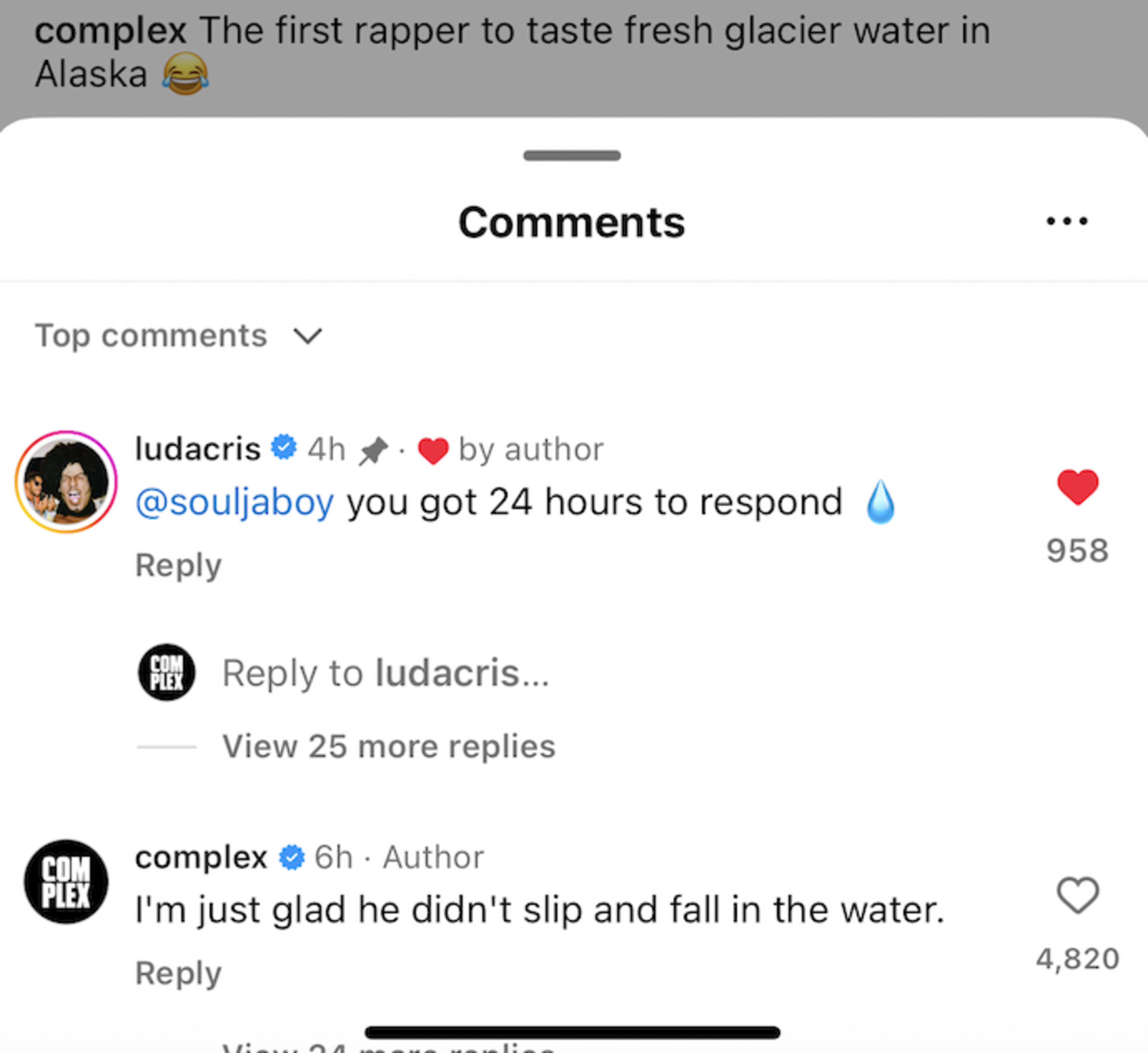 Screenshot of Complex IG