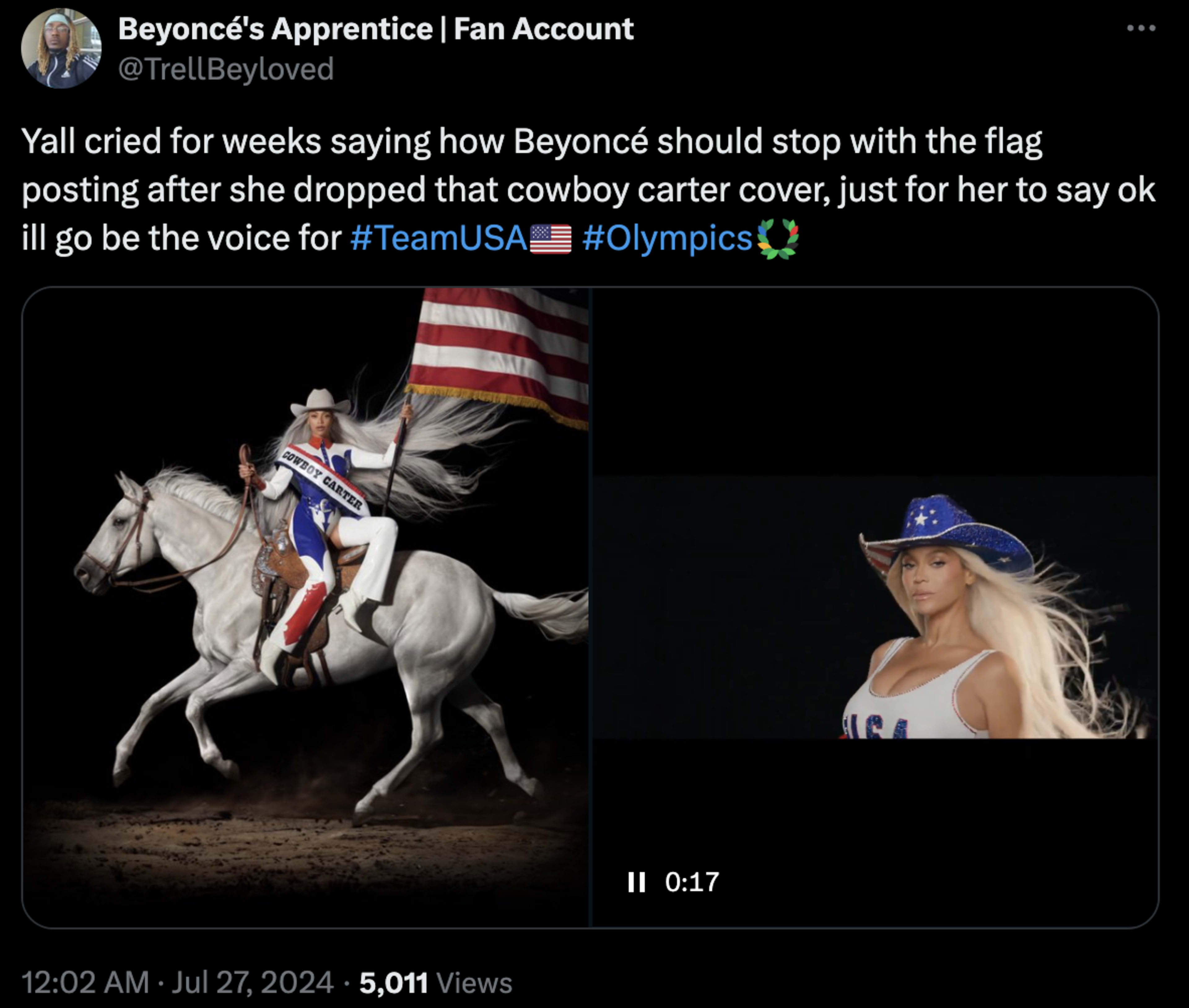 Beyoncé Introduces Team USA in Surprise Olympics Montage: 'What a ...