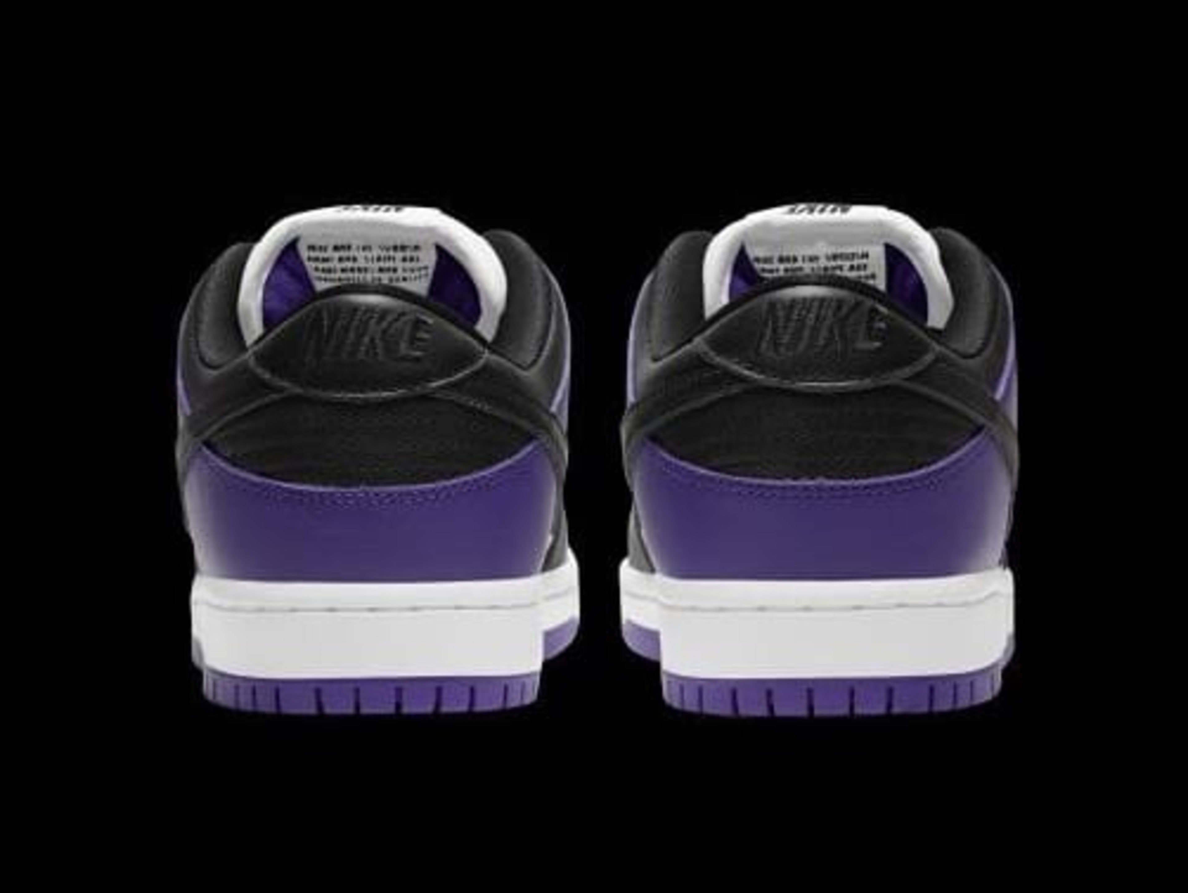 Nike SB Dunk Low Court Purple Release Date BQ6817-500 Heel