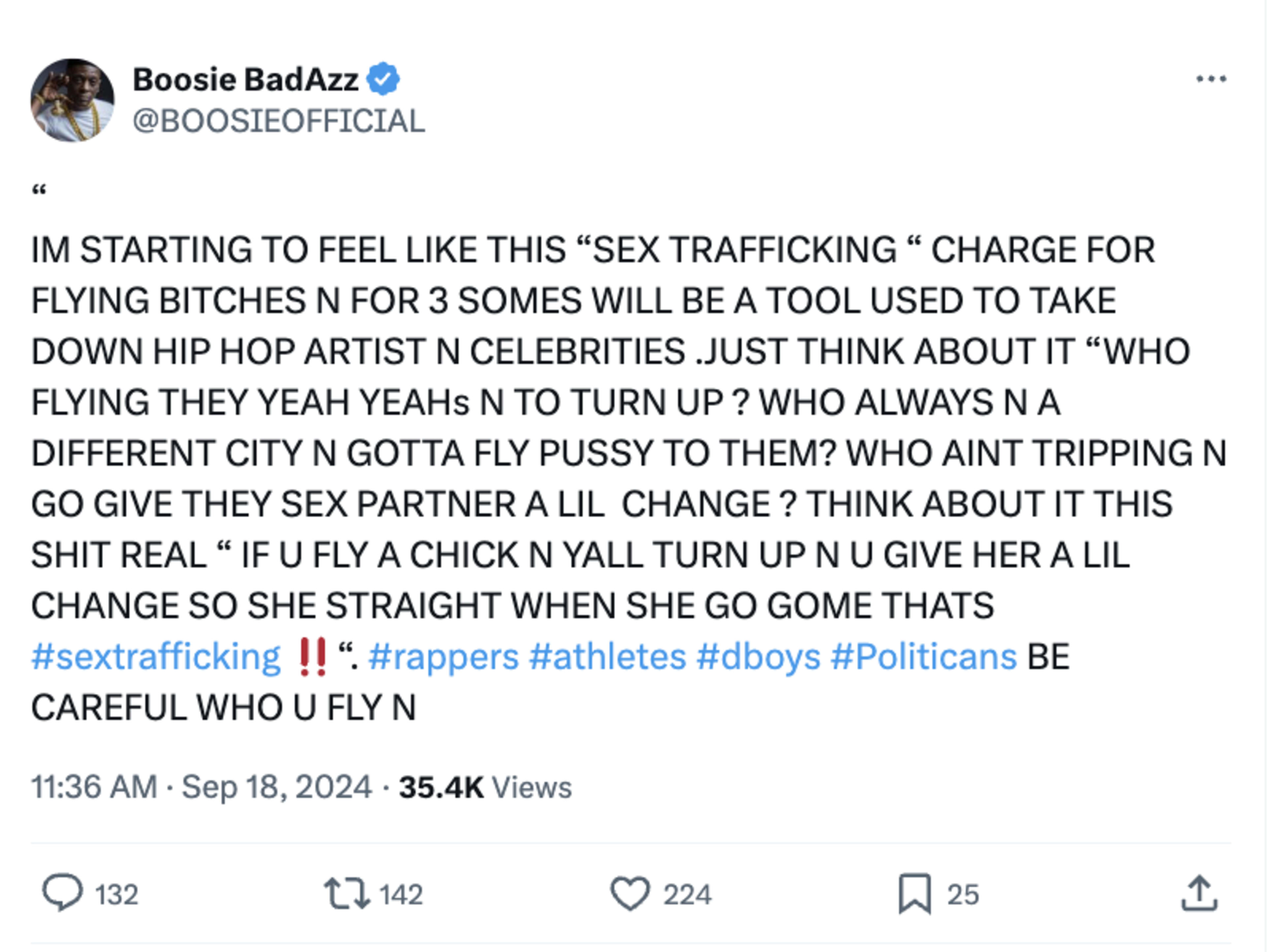 Boosie tweet