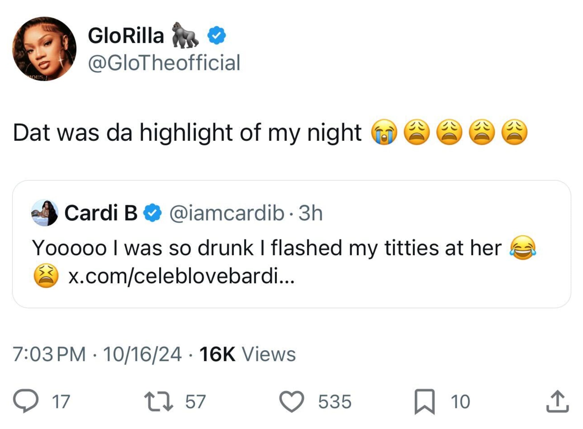 GloRillaのツイート