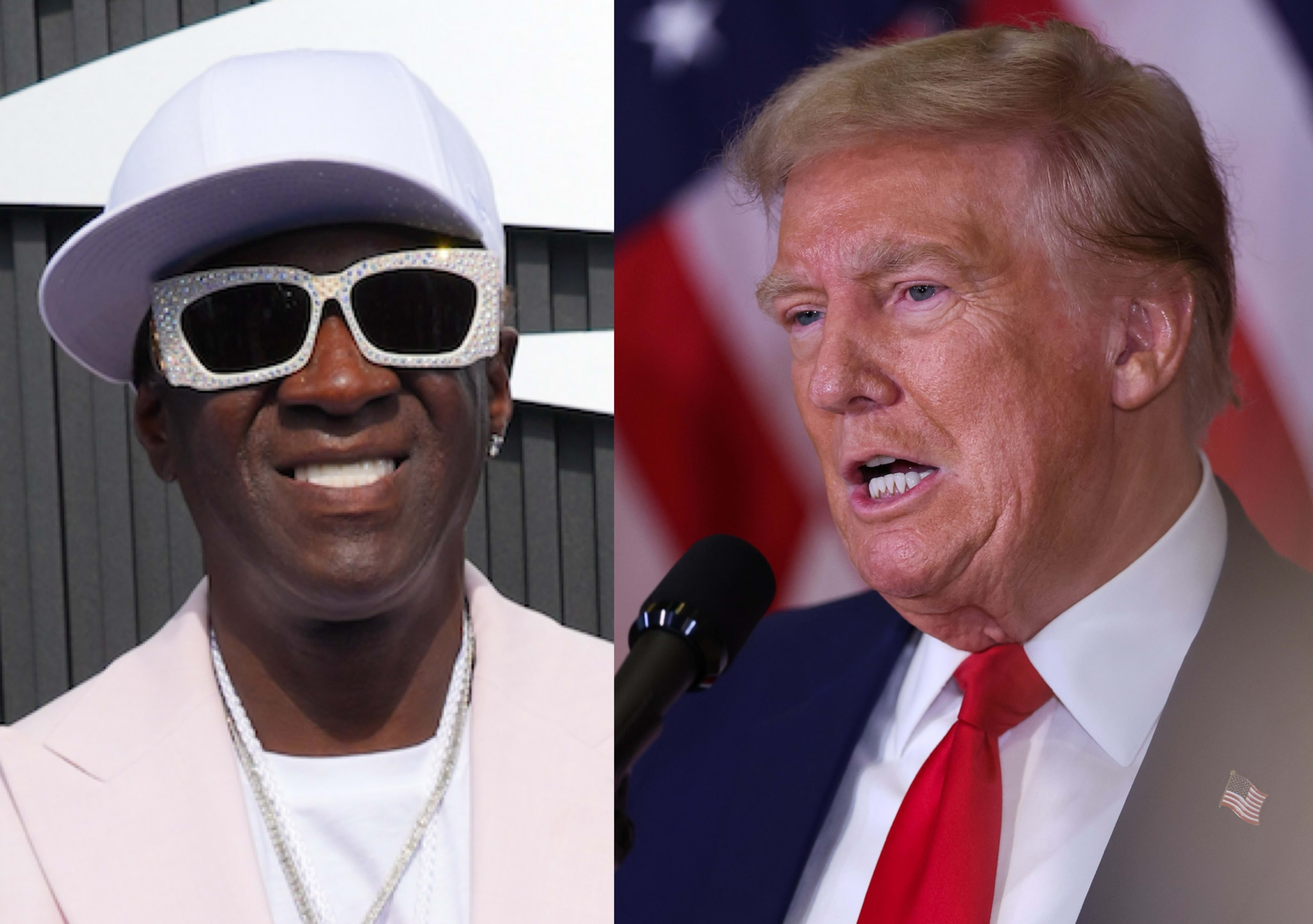 Flavor Flav and Donald Trump