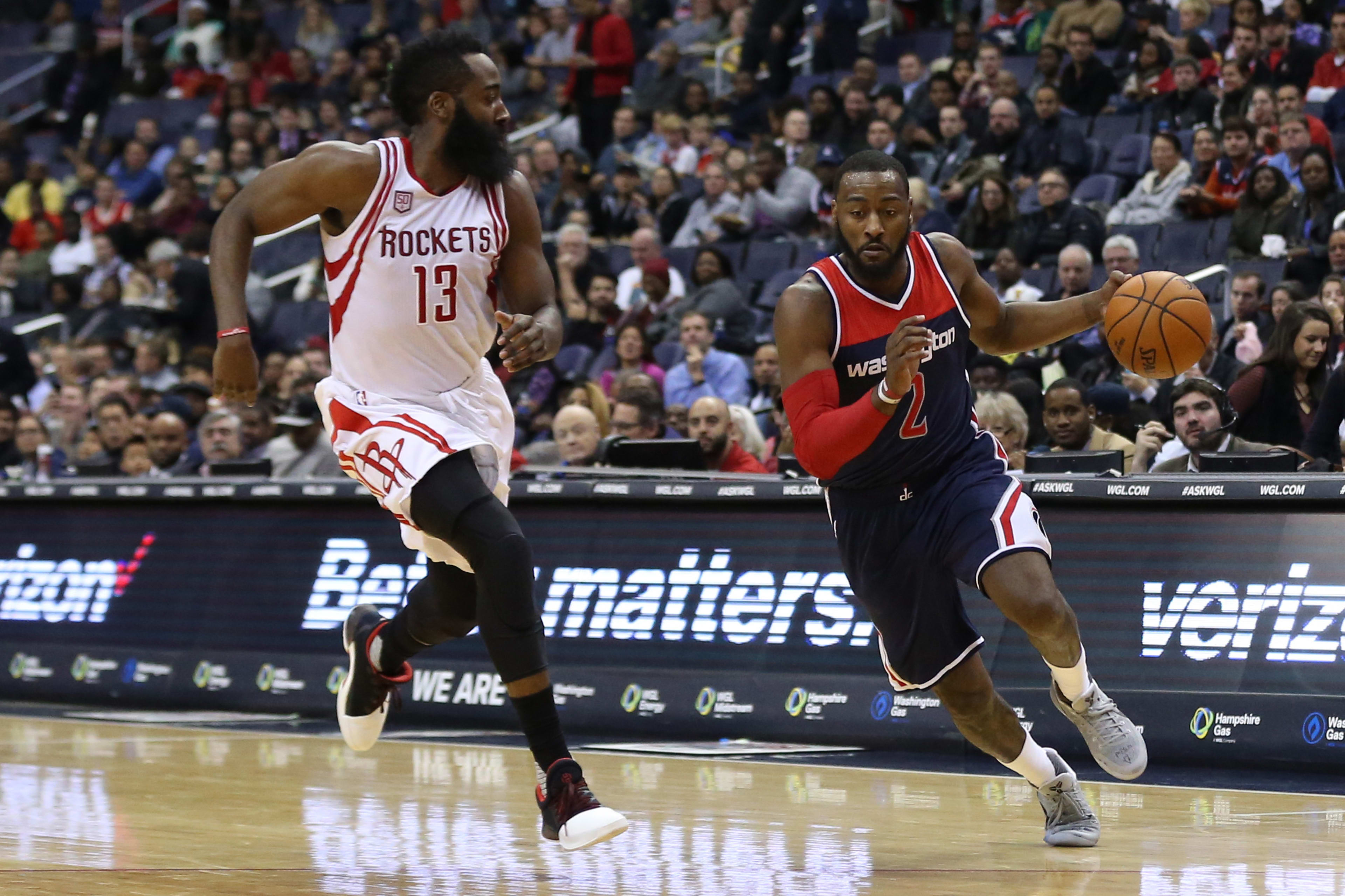 James Harden John Wall Wizards Rockets 2016