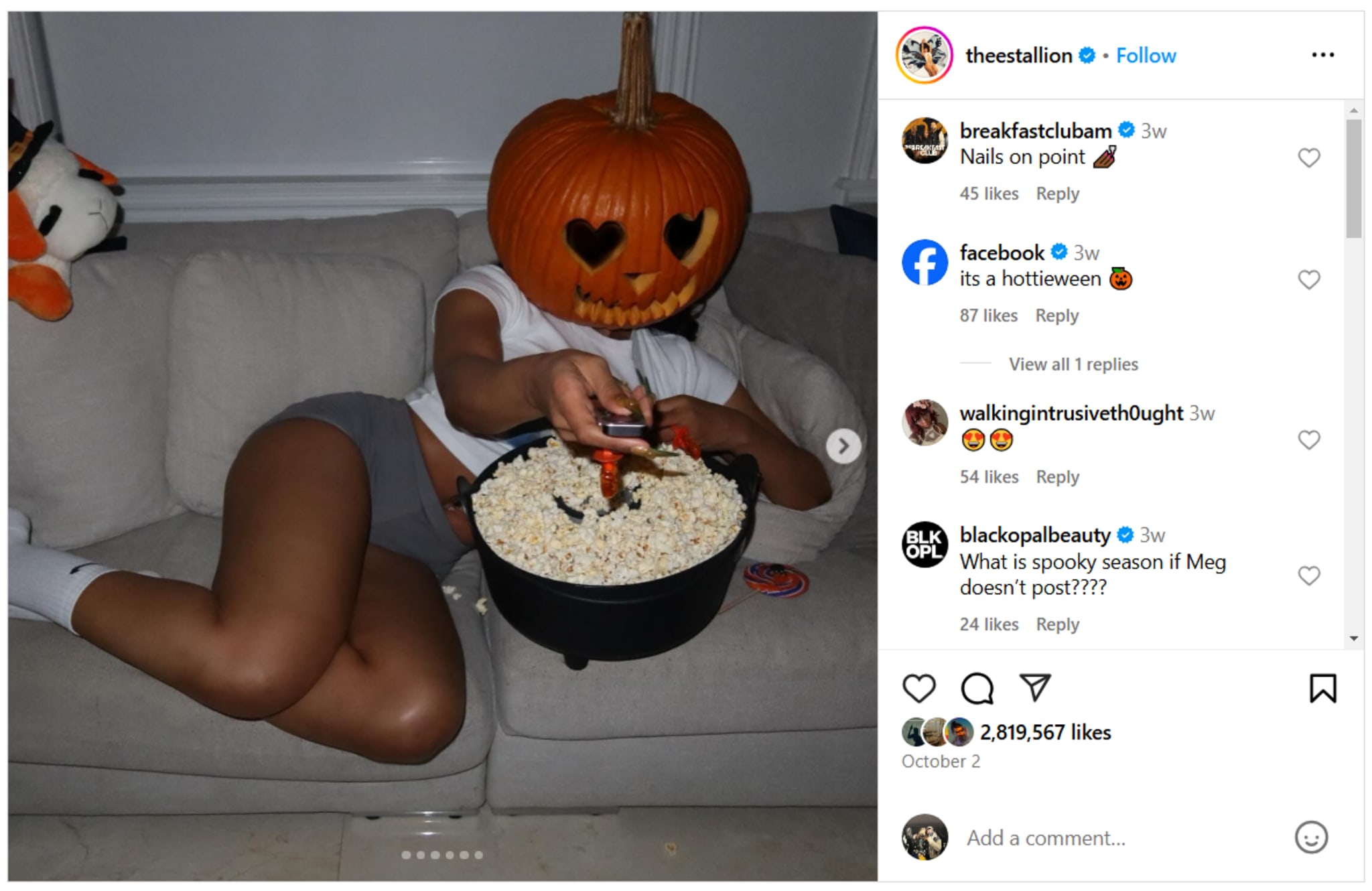 Megan Thee Stallion for Halloween 2024