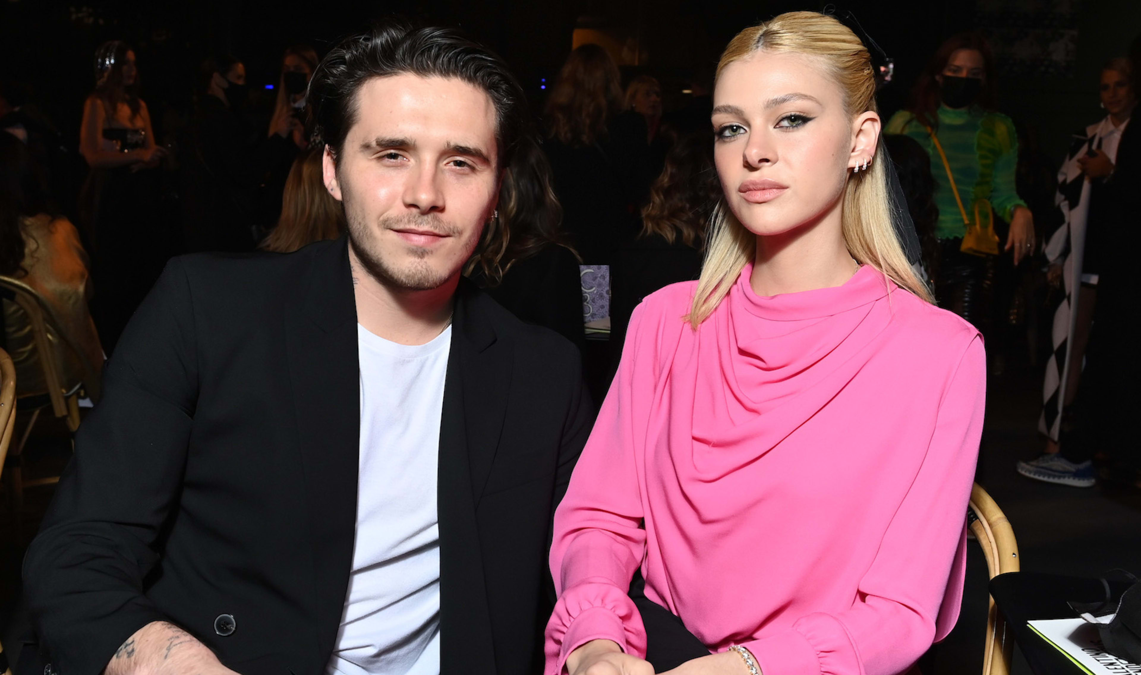 Brooklyn Beckham and Nicola Peltz attend Paris Fashion Week