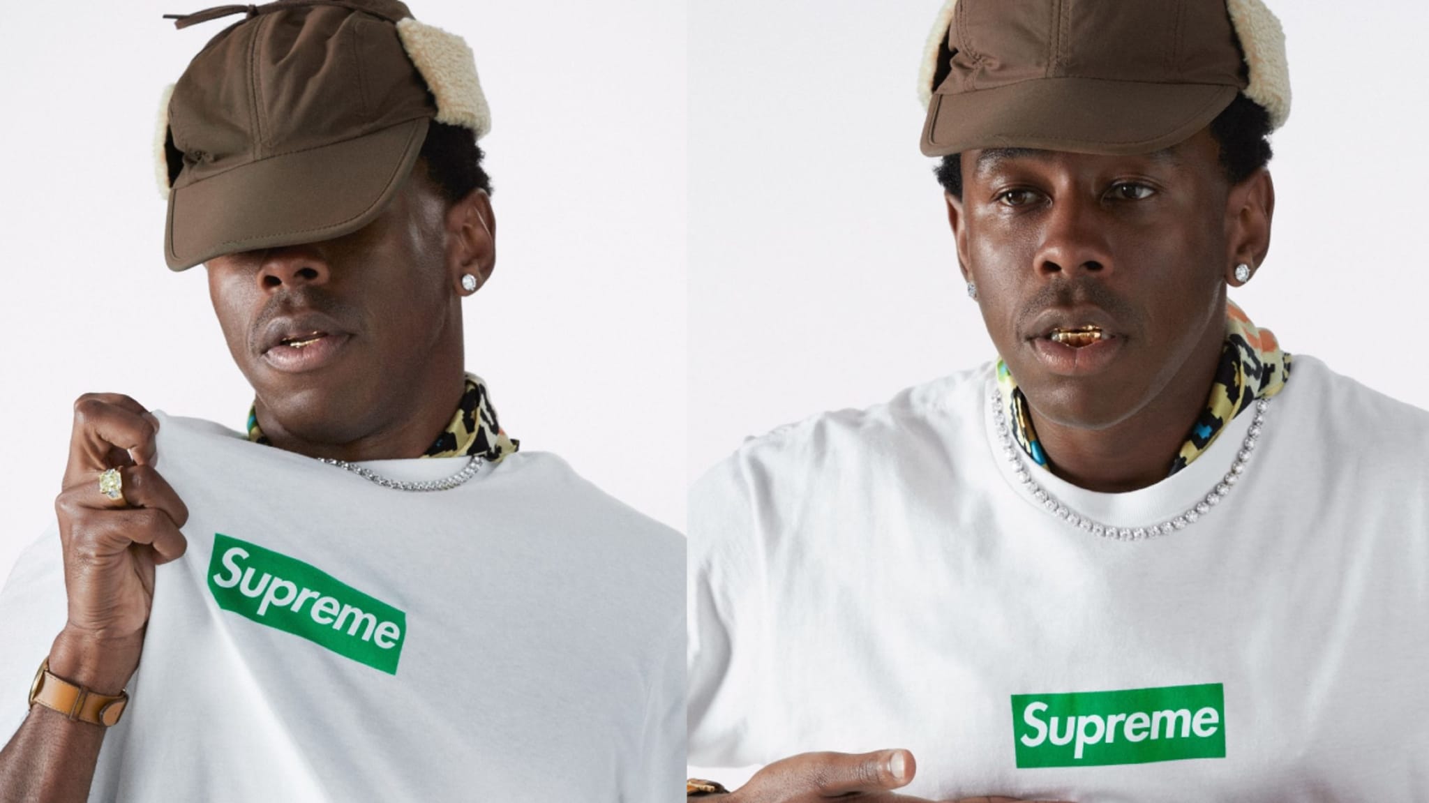 Tyler the Creator models for Supreme