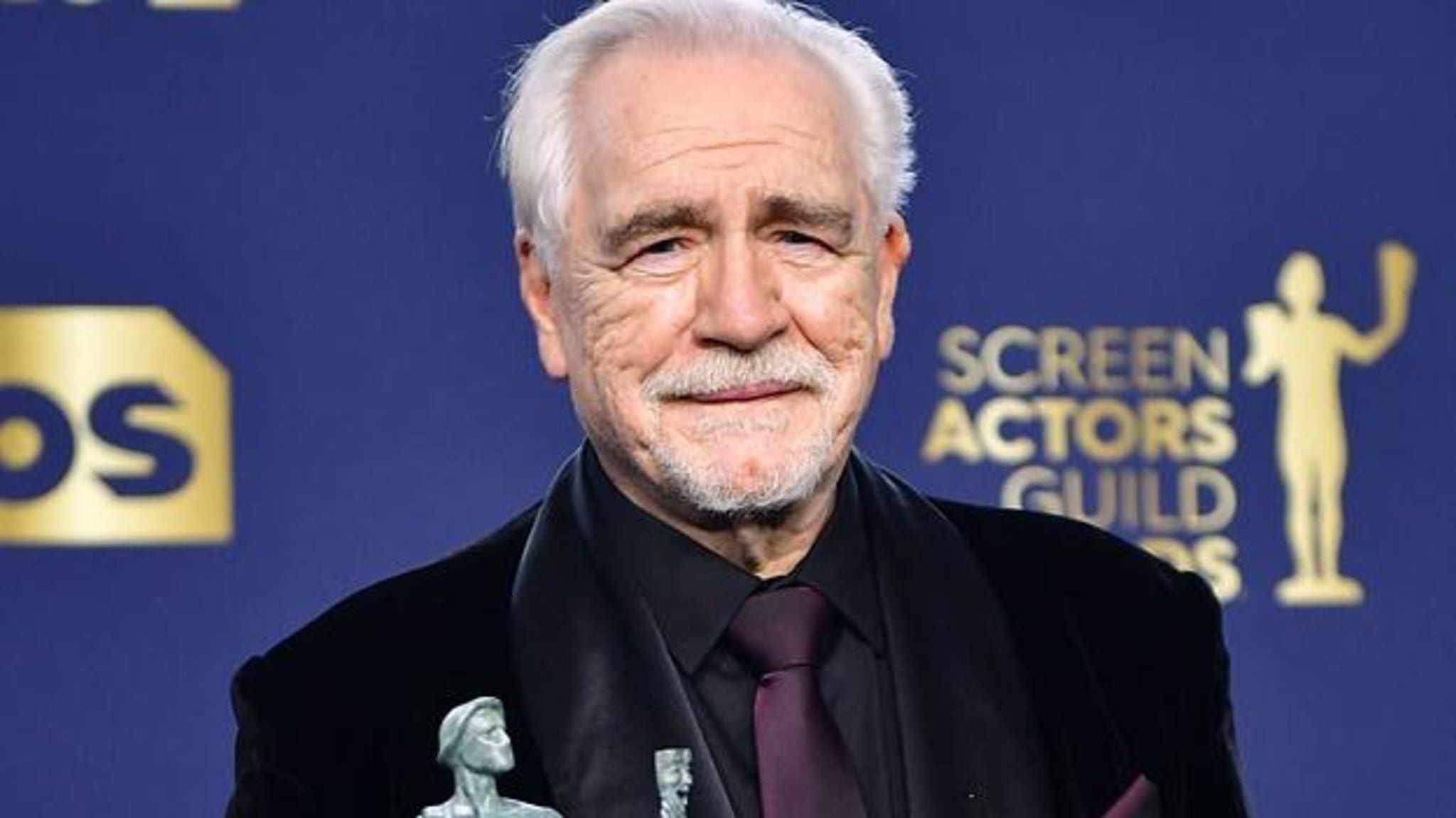 Brian Cox poses at the Screen Actors Guild Awards