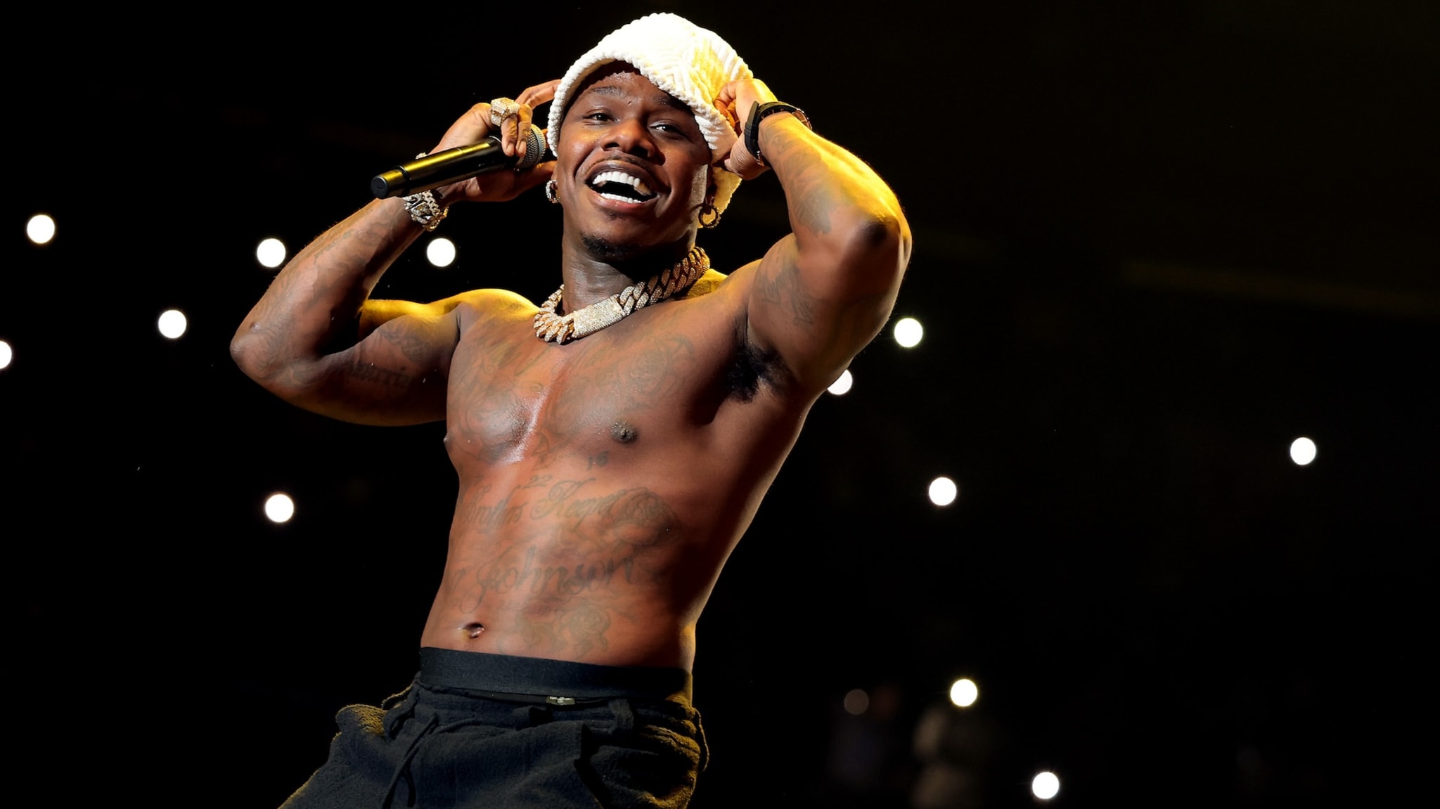 DaBaby on stage