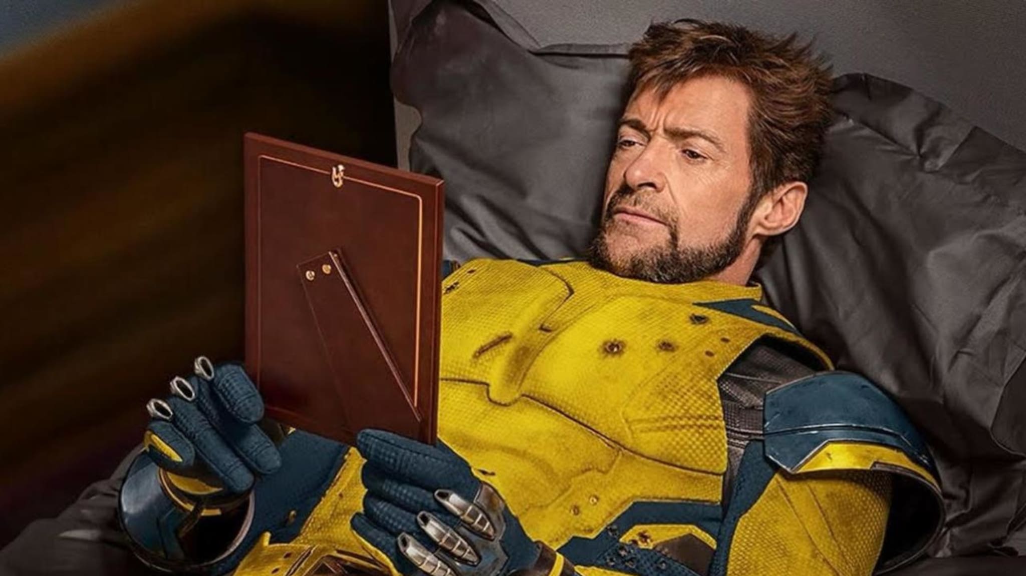 Actor Hugh Jackman recreates iconic image "sad wolverine" Memes.
