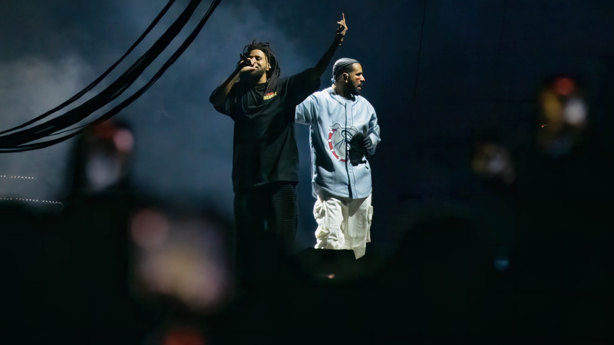 cole and drizzy perform