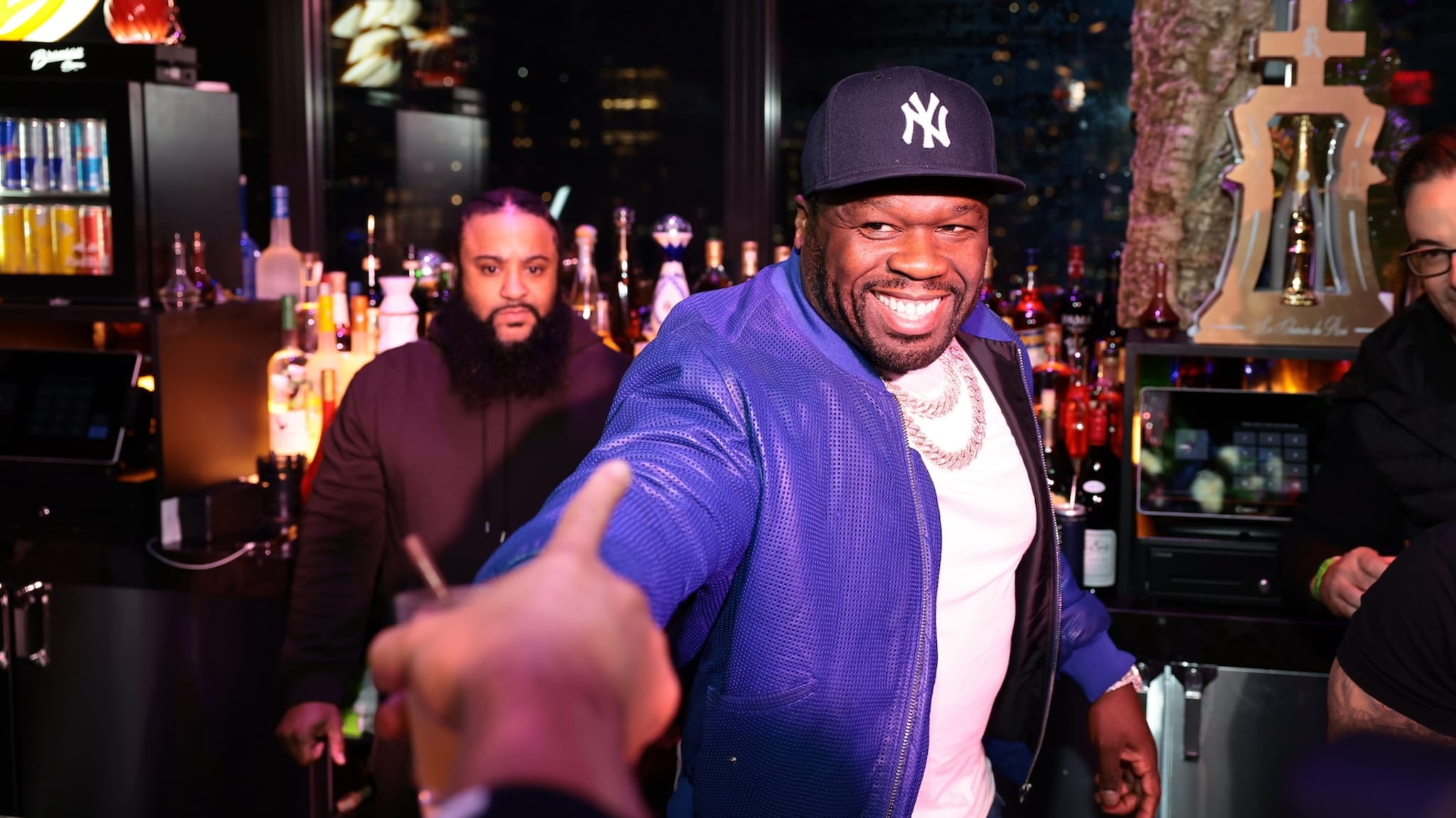 50 Cent in a club setting.