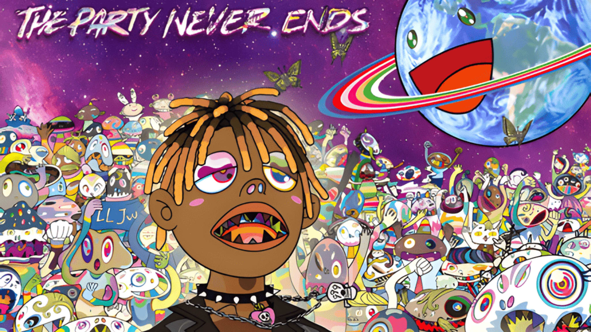 The cover art for Juice WRLD's 'The Party Never Ends.'