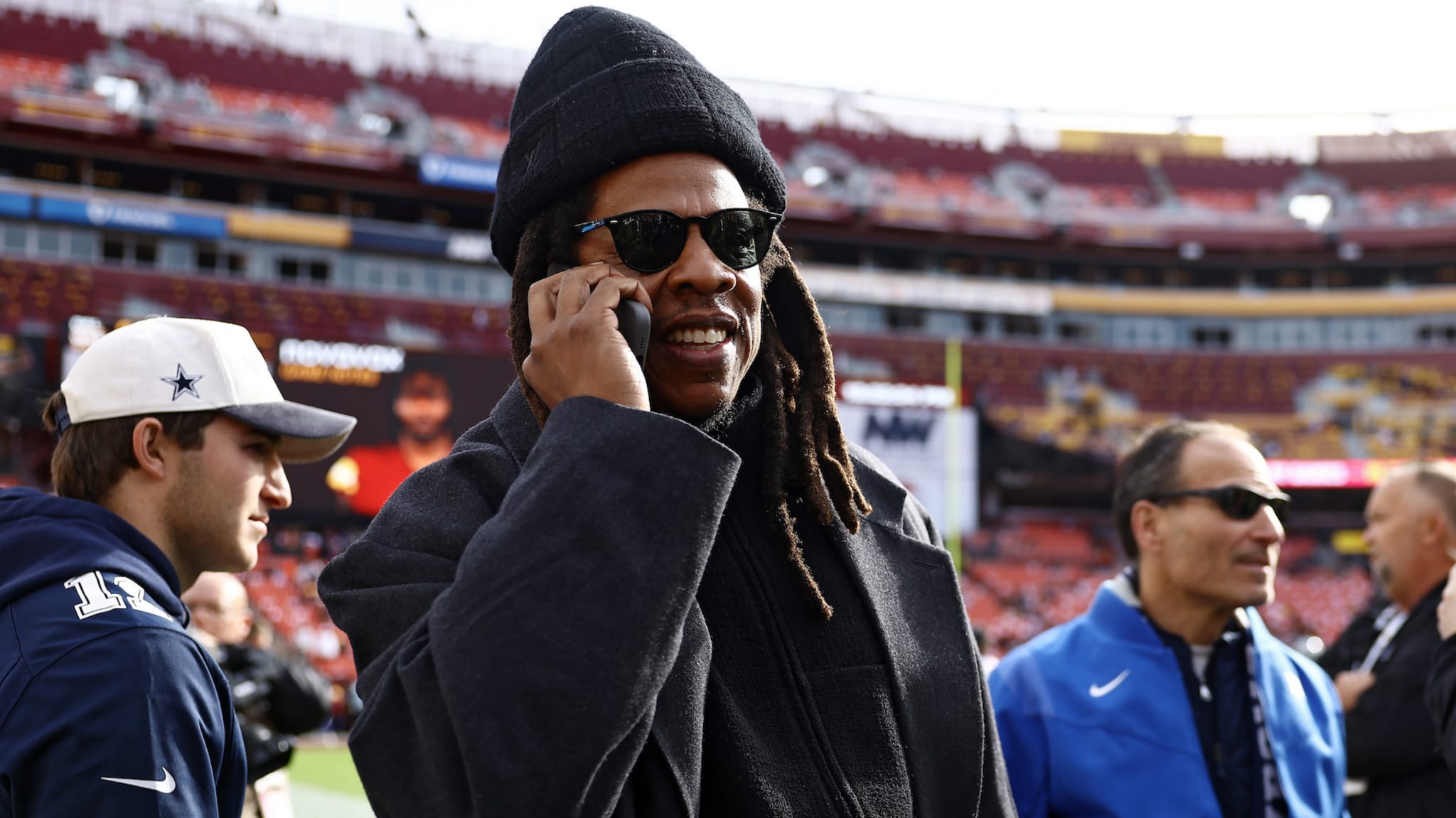 Jay-Z on the phone