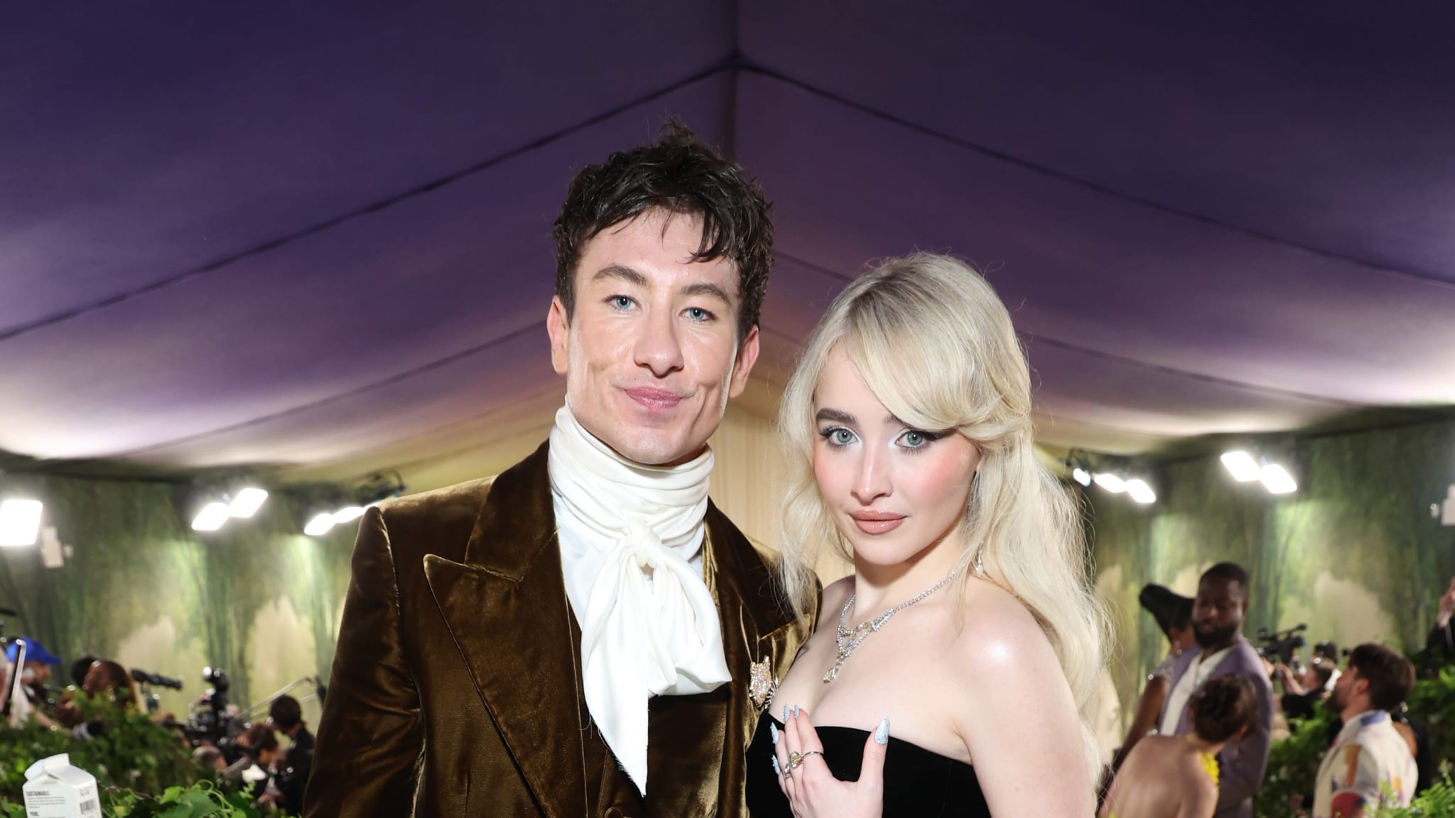 NEW YORK, NEW YORK - MAY 06: (L-R) Barry Keoghan and Sabrina Carpenter attend The 2024 Met Gala Celebrating "Sleeping Beauties: Reawakening Fashion" at The Metropolitan Museum of Art on May 06, 2024 in New York City.