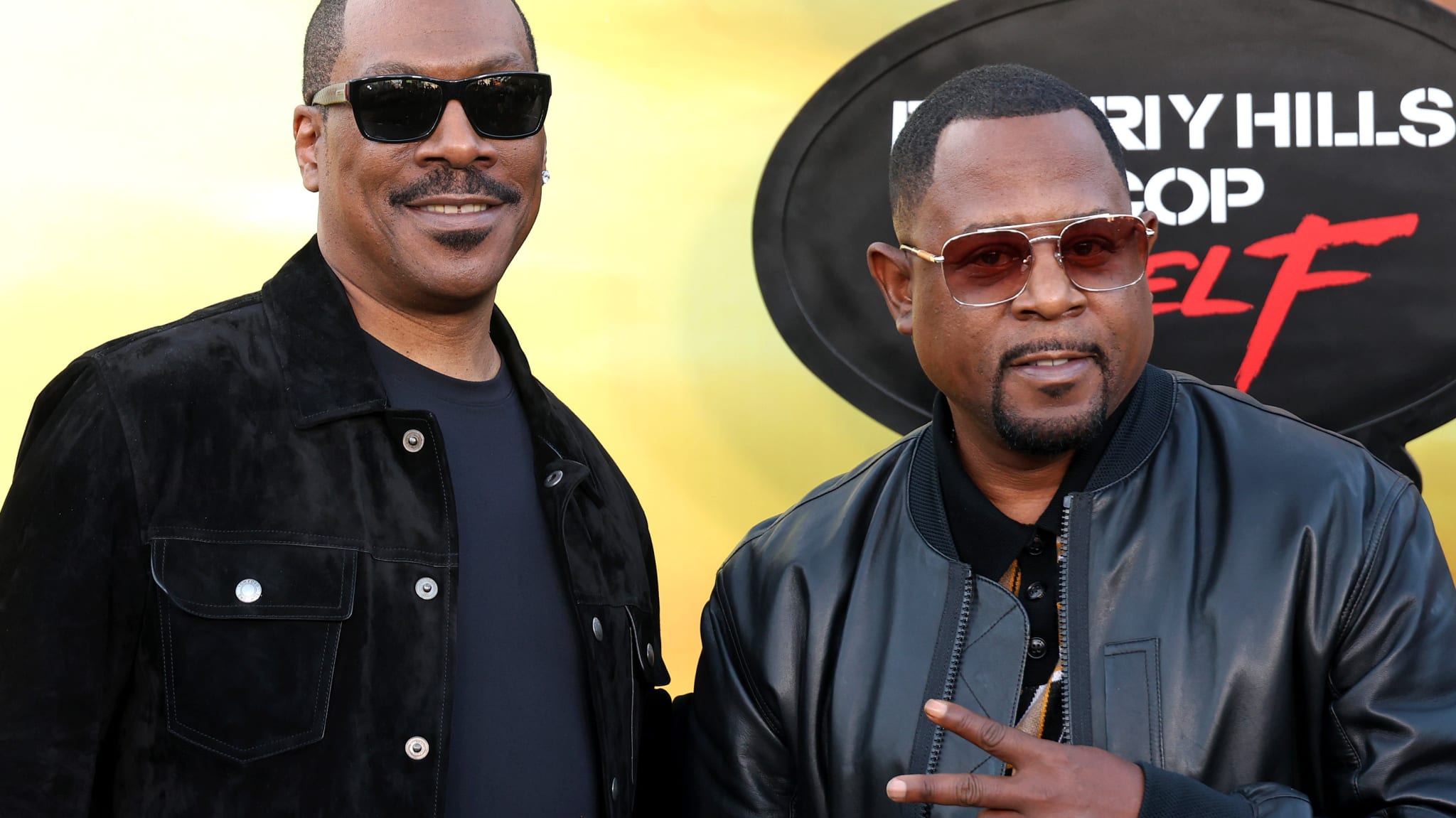 Eddie Murphy and Martin Lawrence attend Los Angeles premiere of Netflix's "Beverly Hills Cop: Axel F" at Wallis Annenberg Center for the Performing Arts on June 20, 2024 in Beverly Hills, California.