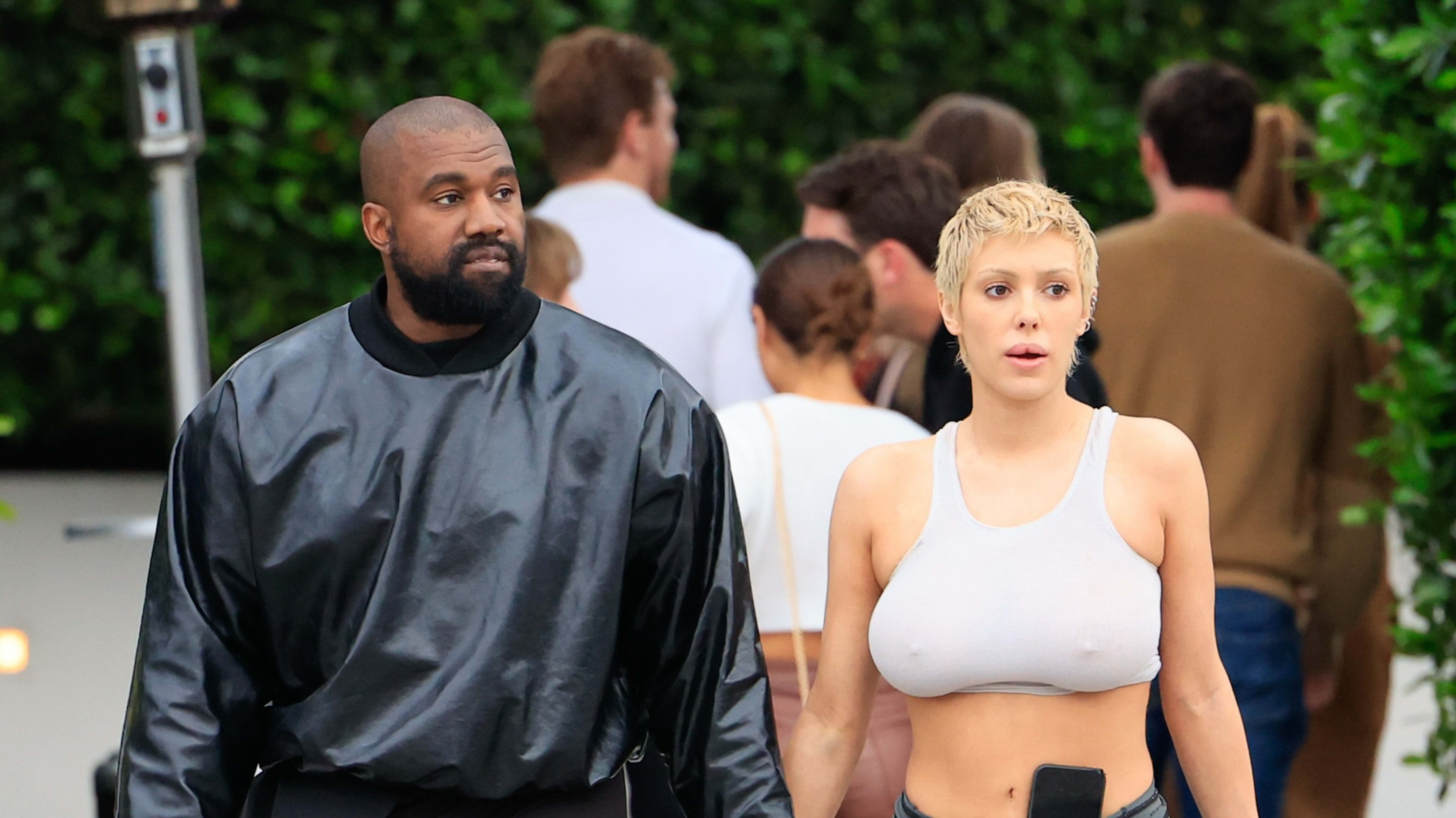 Ye and Bianca Censori together