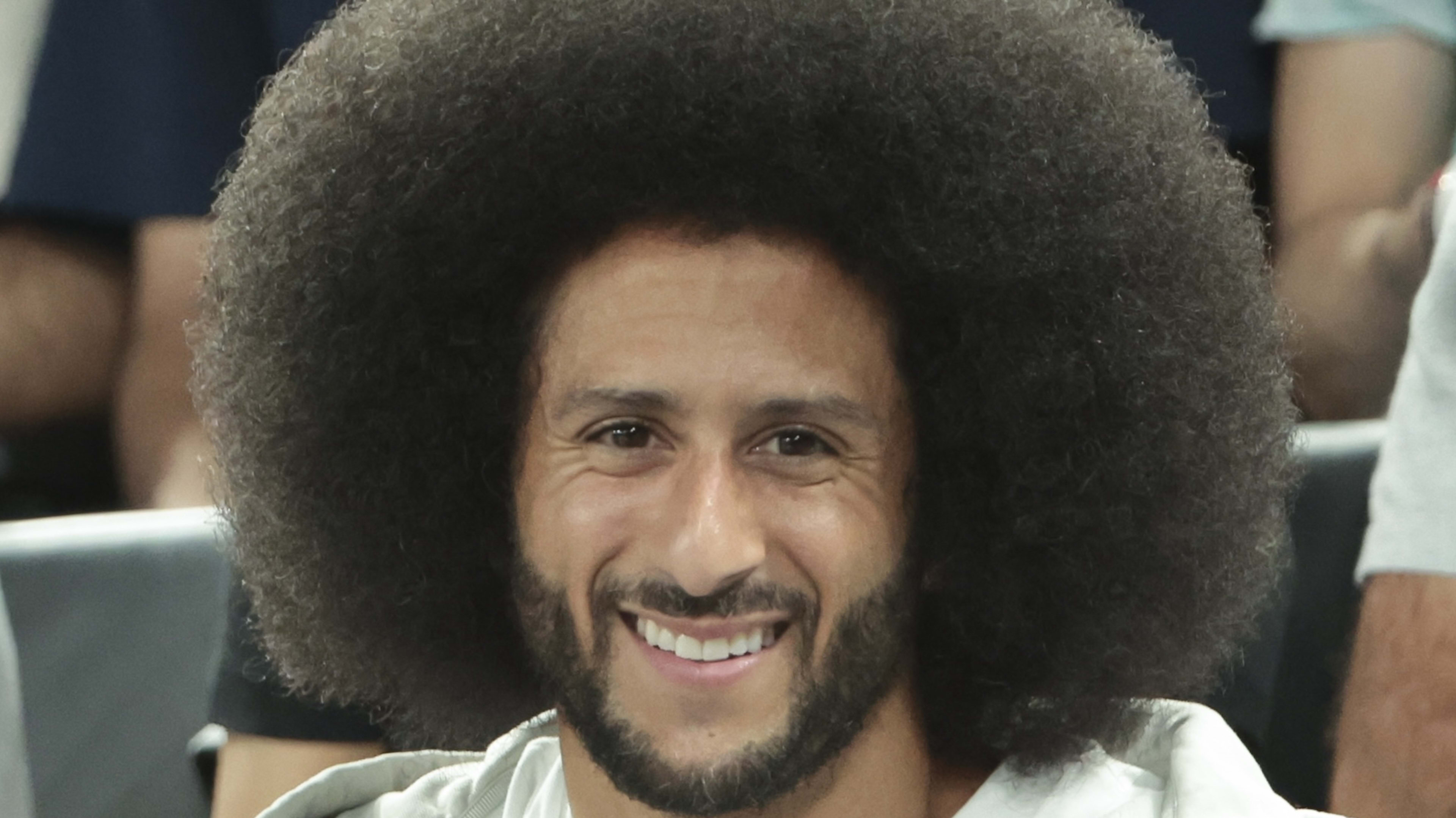 Colin Kaepernick smiling