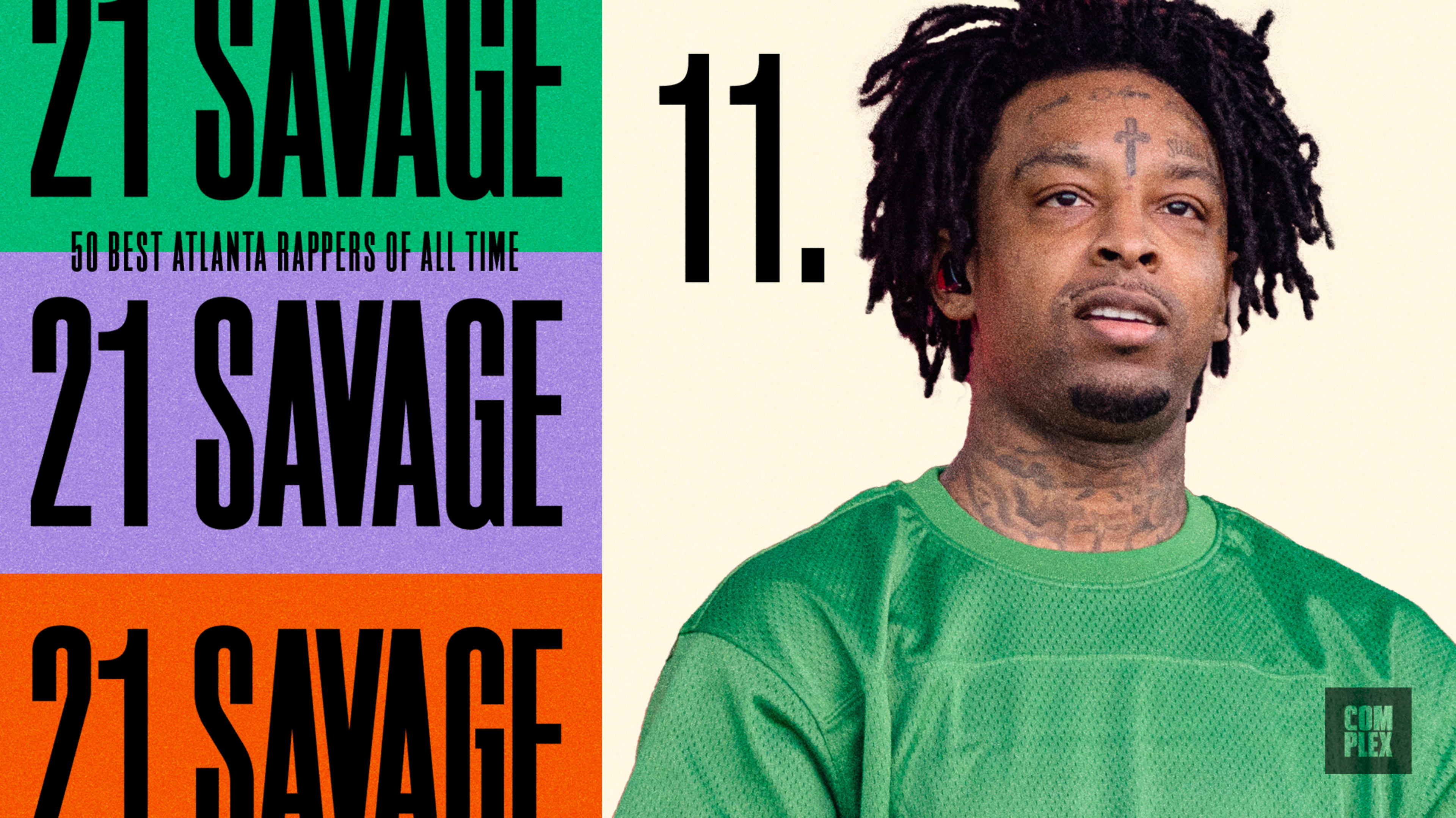 21 Savage with green shirt