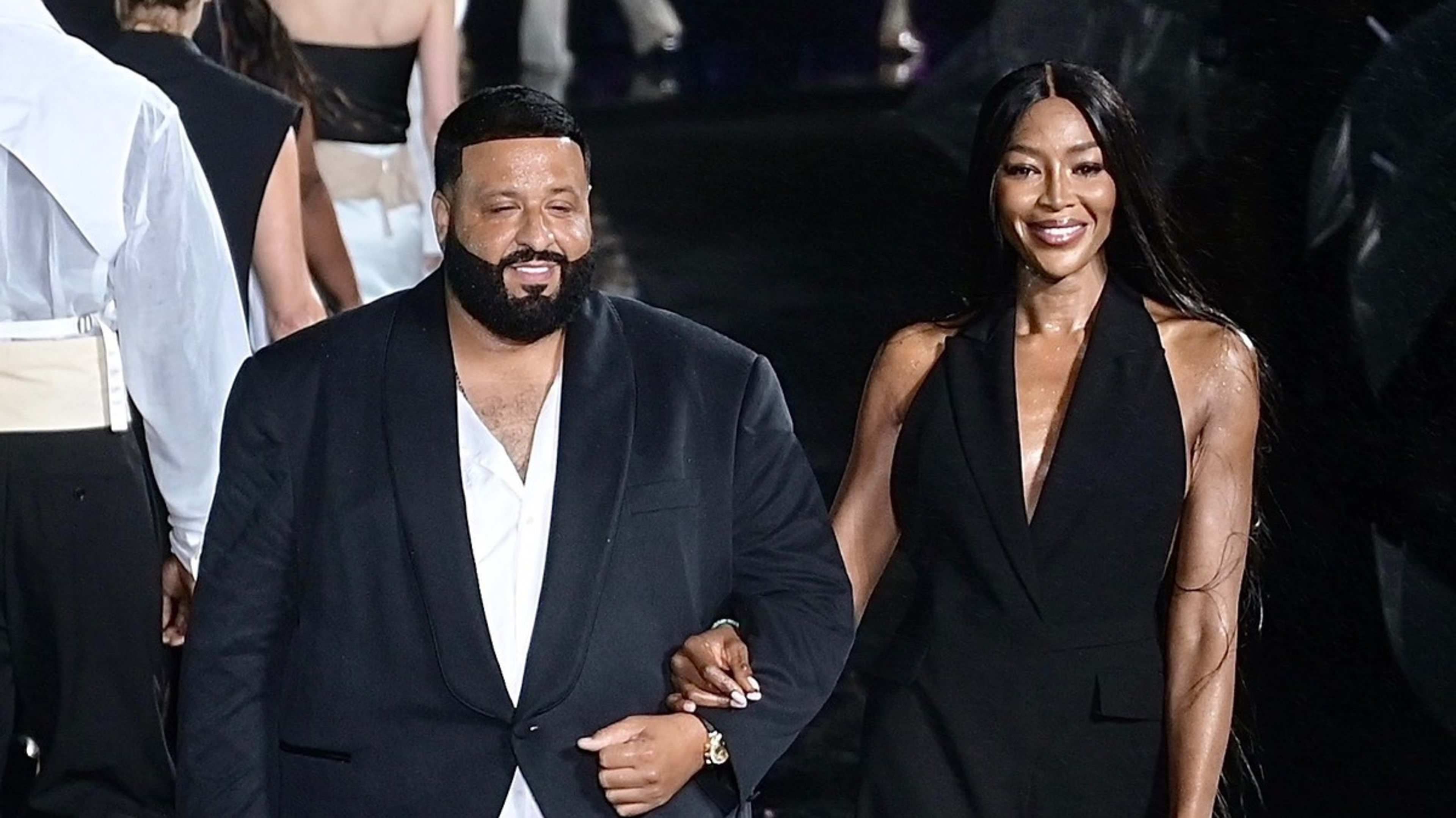 DJ Khaled and Naomi Campbell walks the Boss Spring/Summer 2023