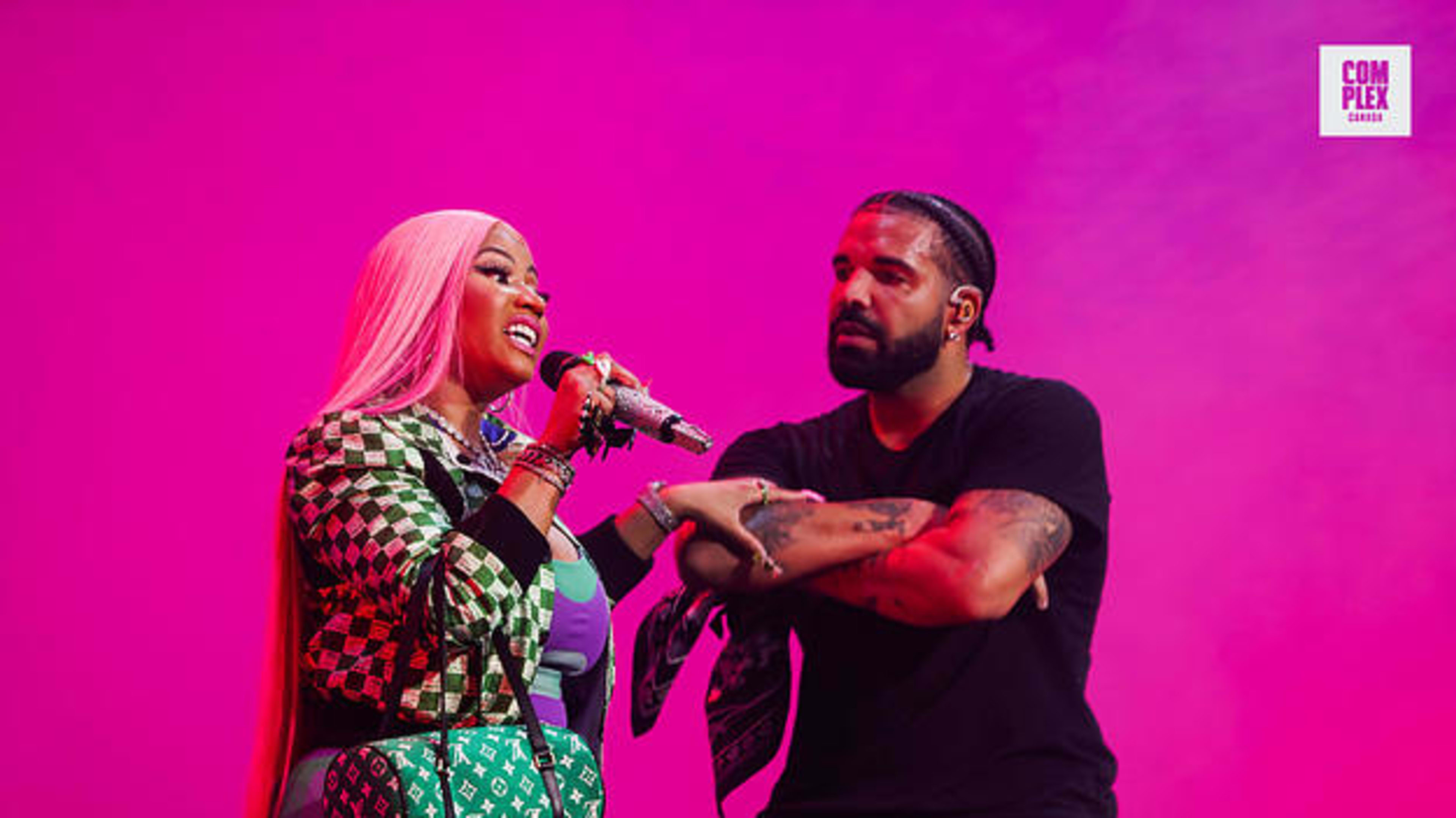 Drake and Nicki Minaj at OVO Fest in Toronto