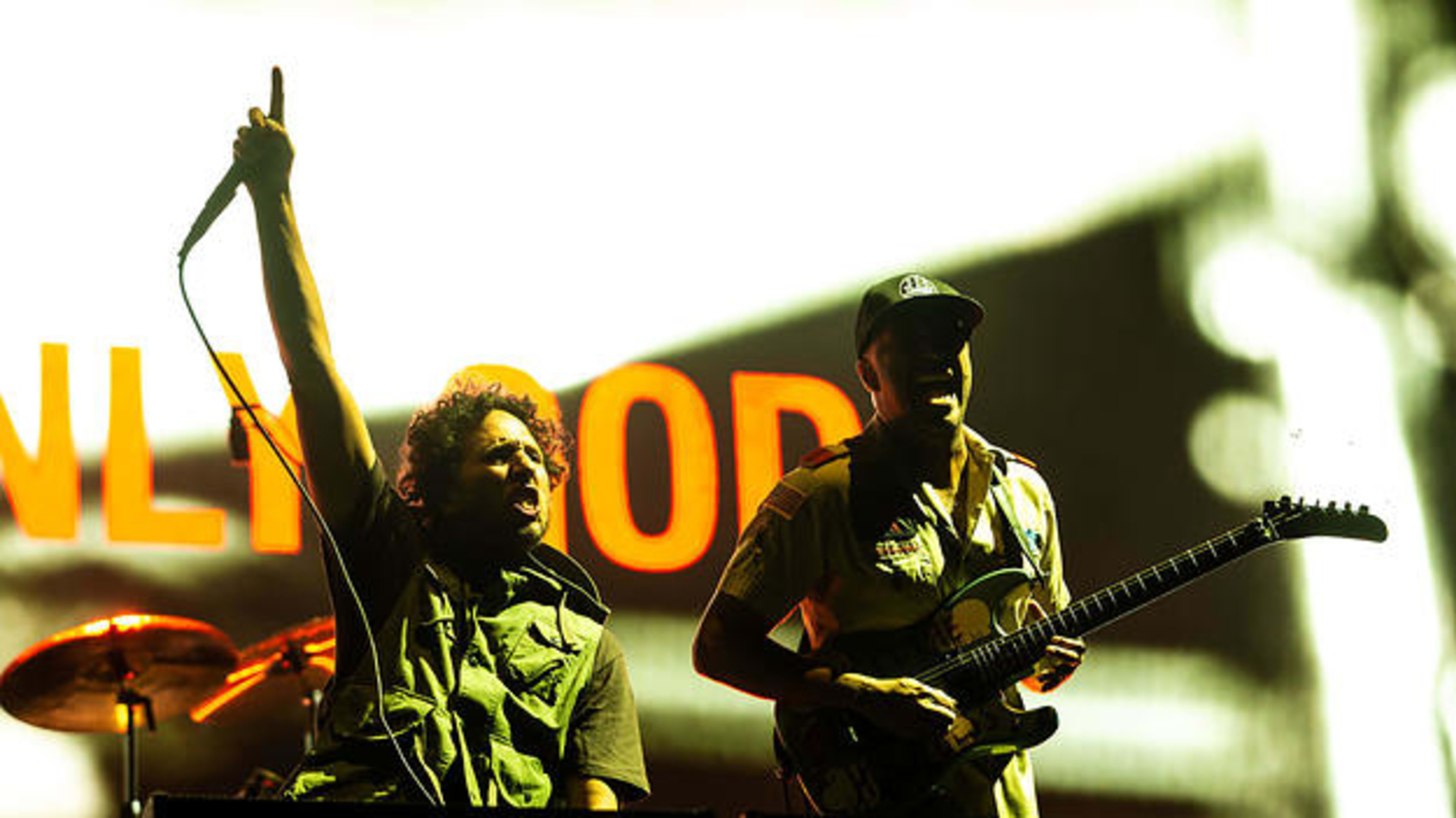 Rage Against The Machine performing in Quebec