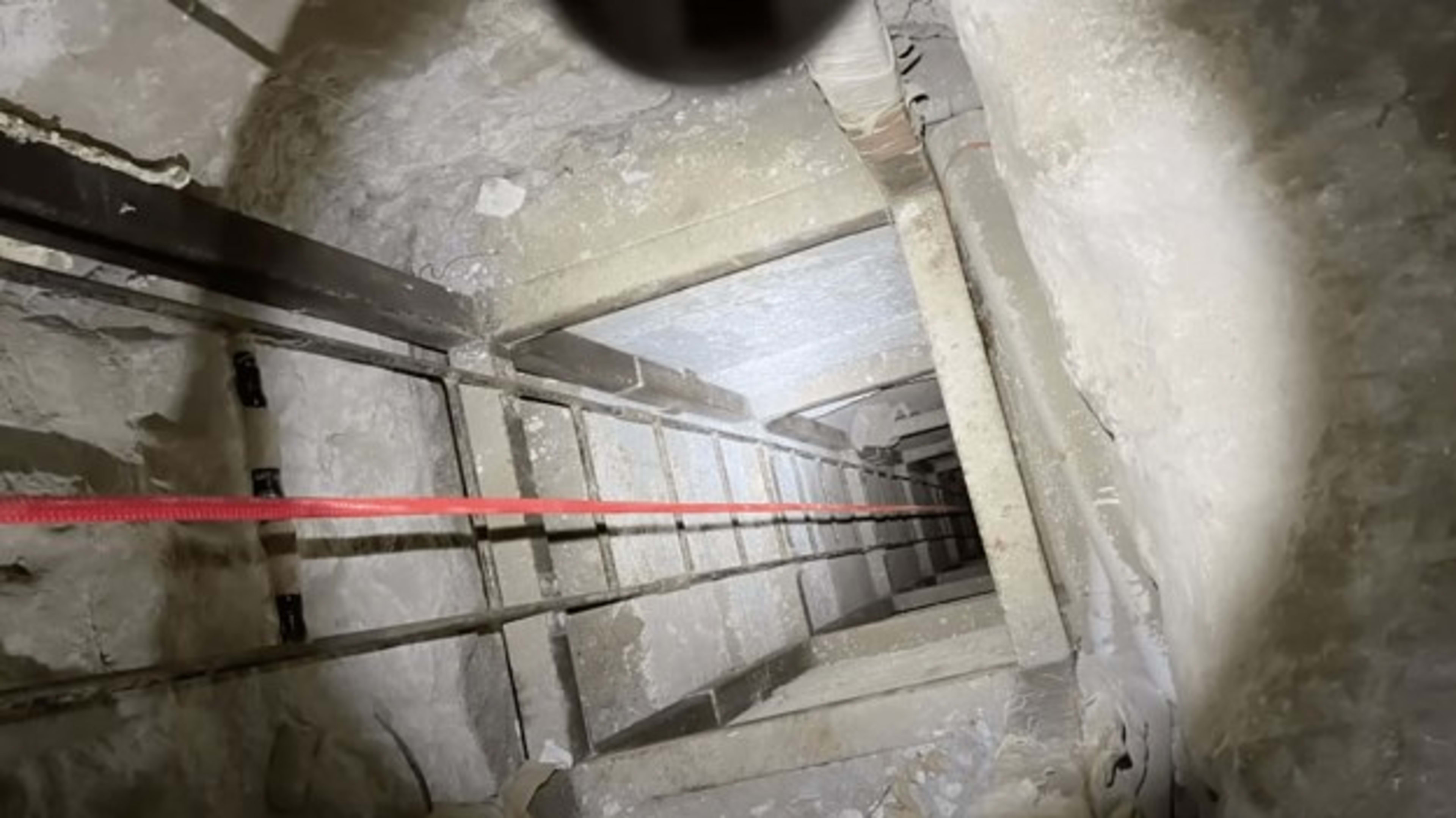 Image of the alleged drug smuggling tunnel