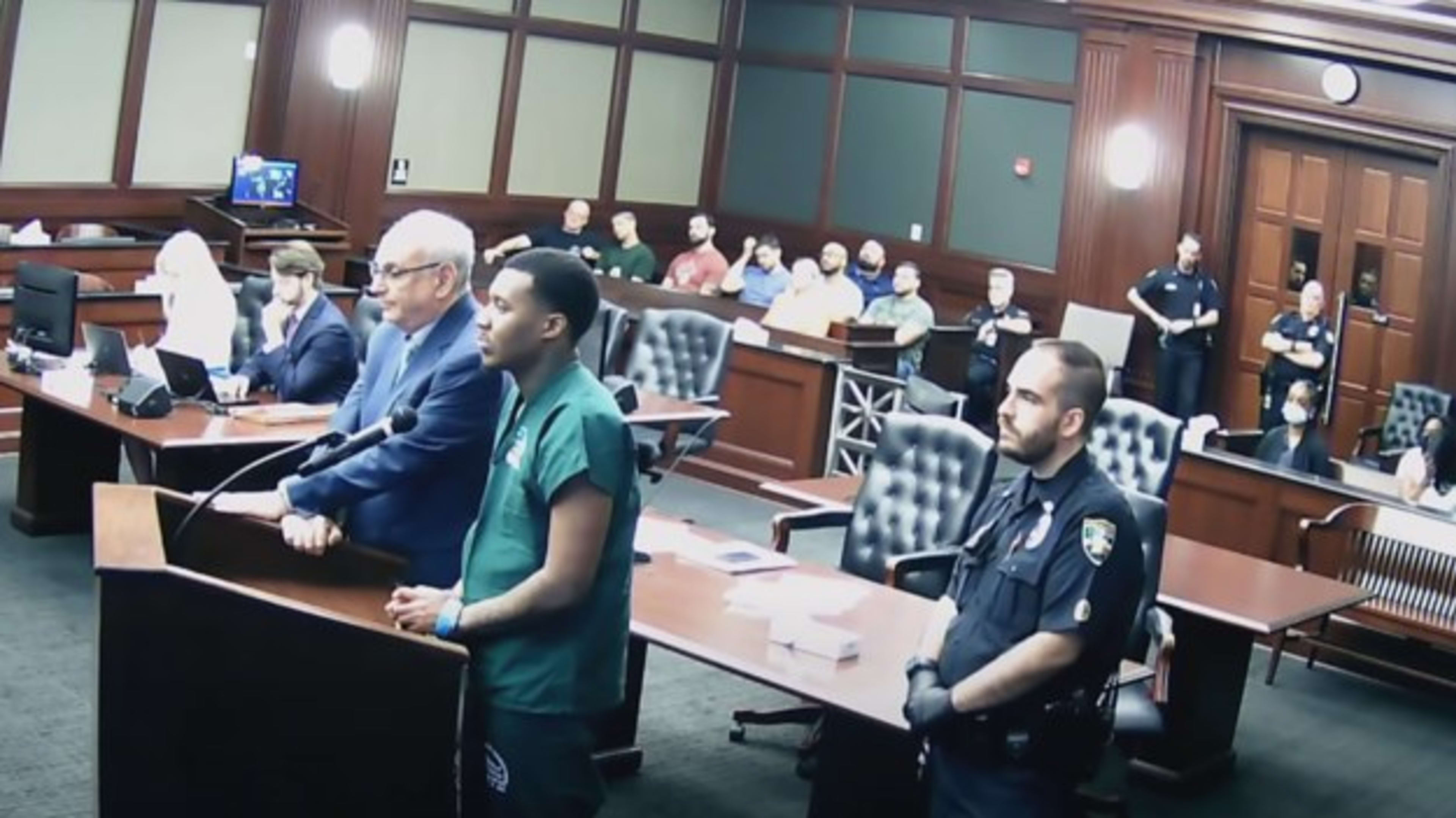 Florida artist Y&R Mookey is pictured at a court hearing