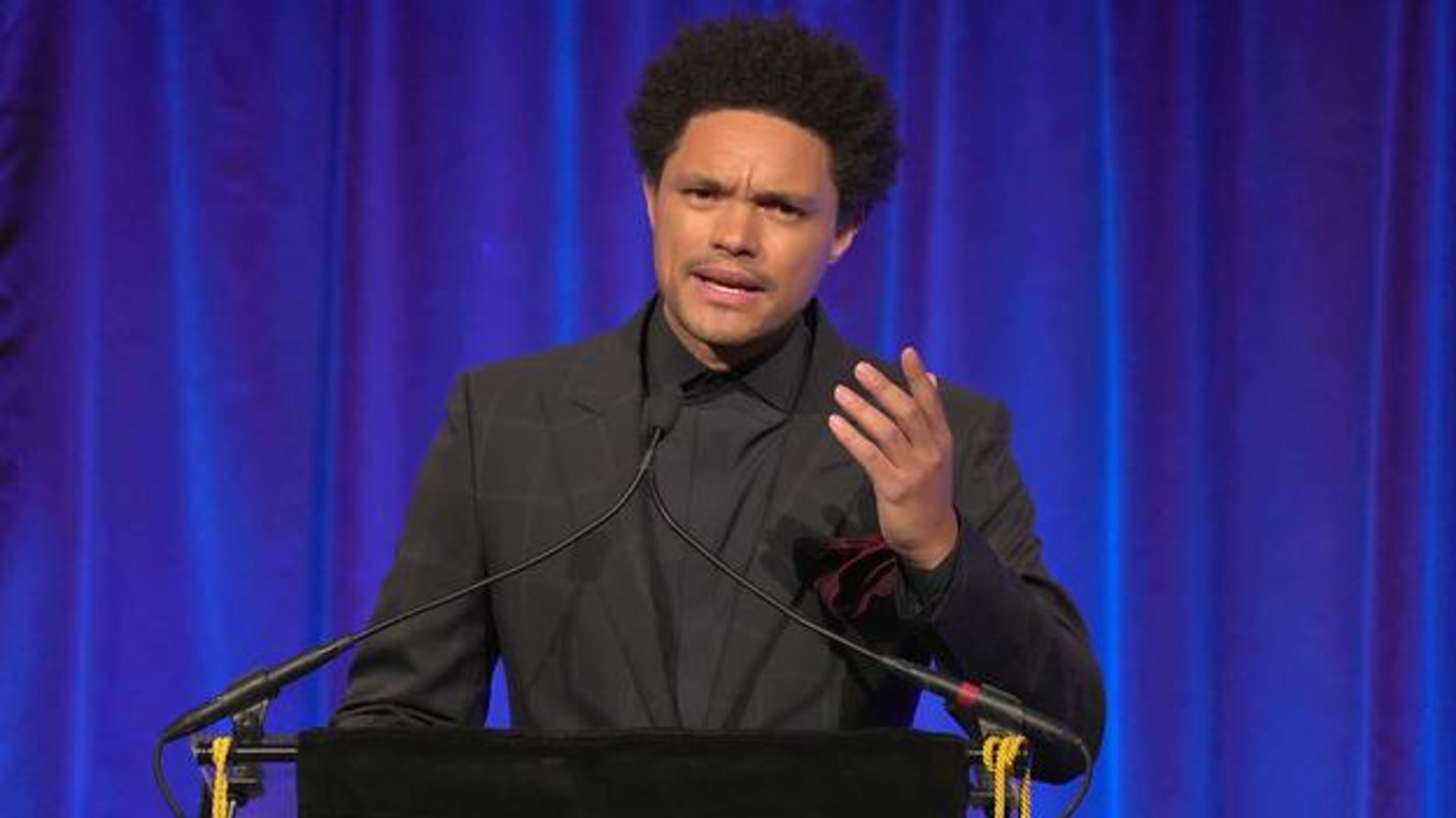 Trevor Noah speaks onstage at the National Board of Review annual awards gala